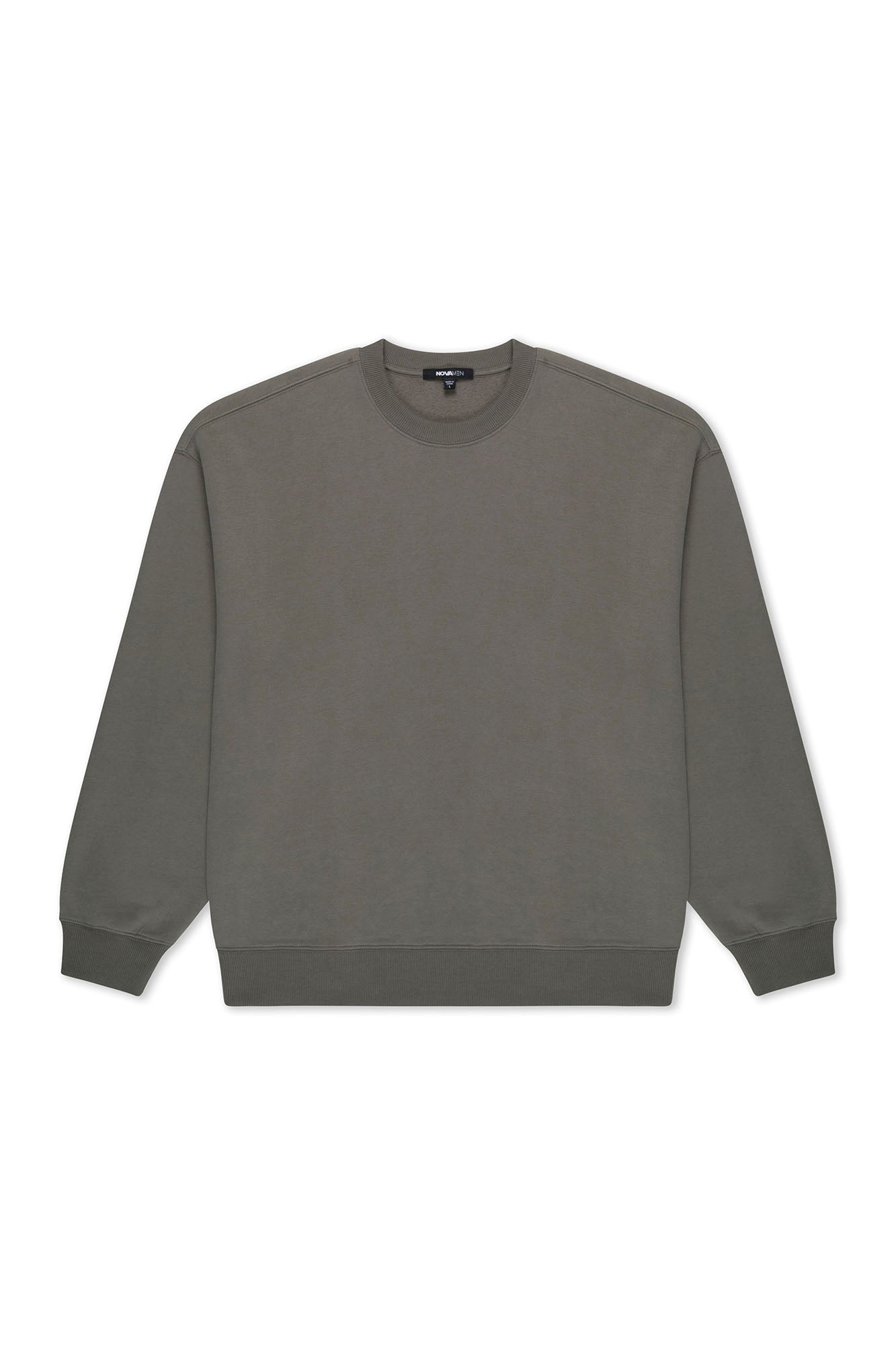 410 Oversized Crewneck - Moss Grey Fashion Nova