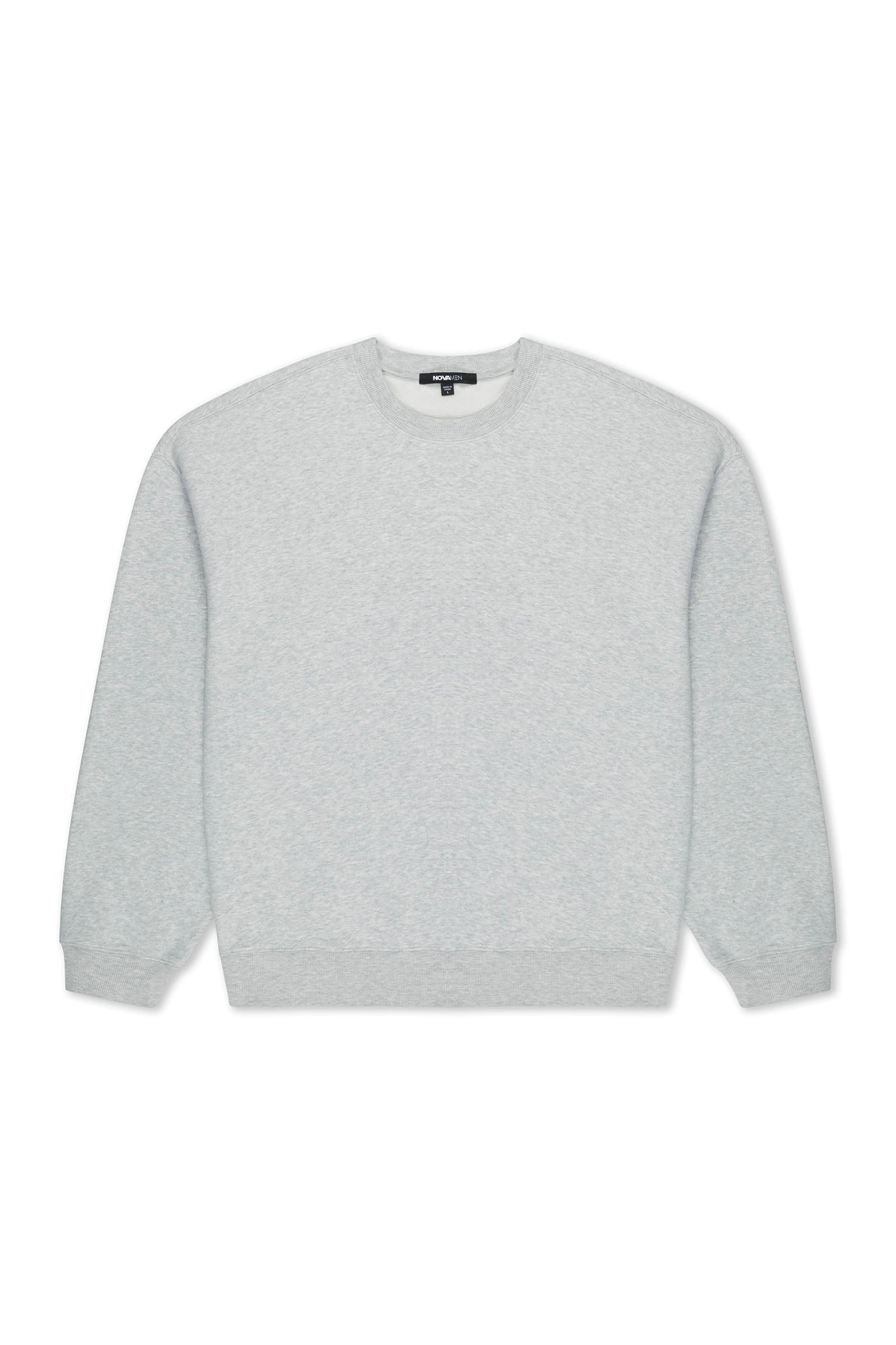 410 Oversized Crewneck - Heather Grey Fashion Nova