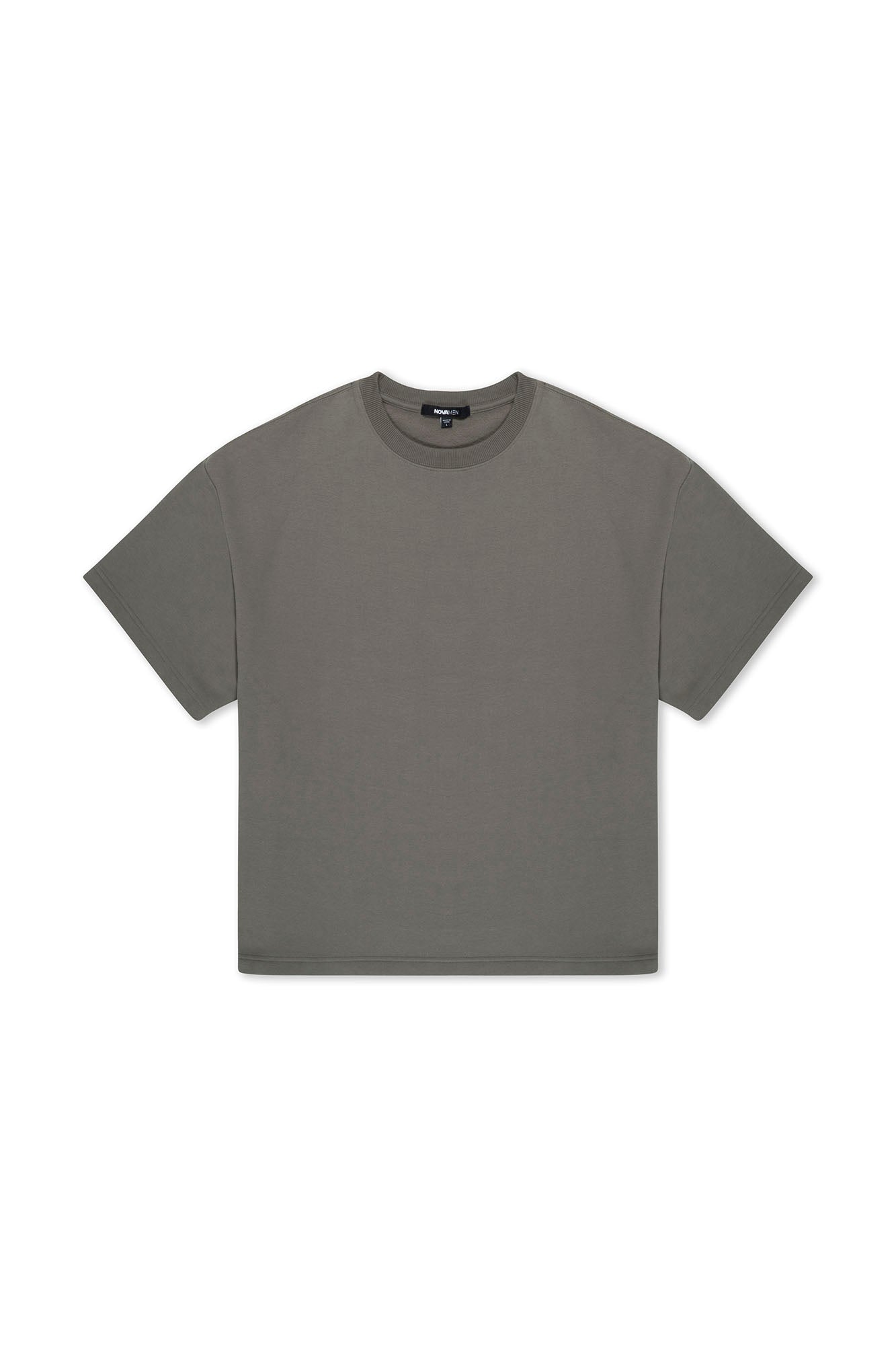 410 Oversized Fleece Tee - Moss Grey Fashion Nova