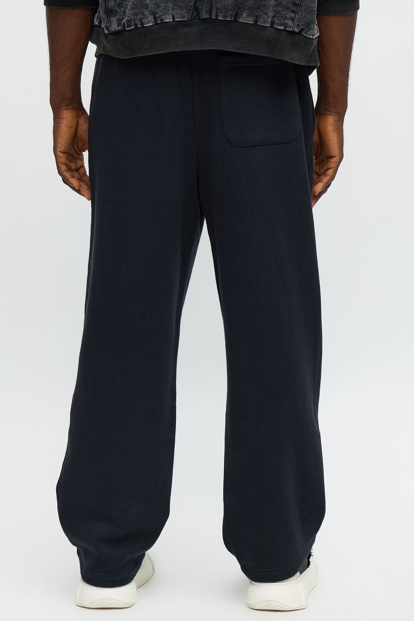 Straight Cowboy Rhinestone Sweatpants - Black Wash Fashion Nova