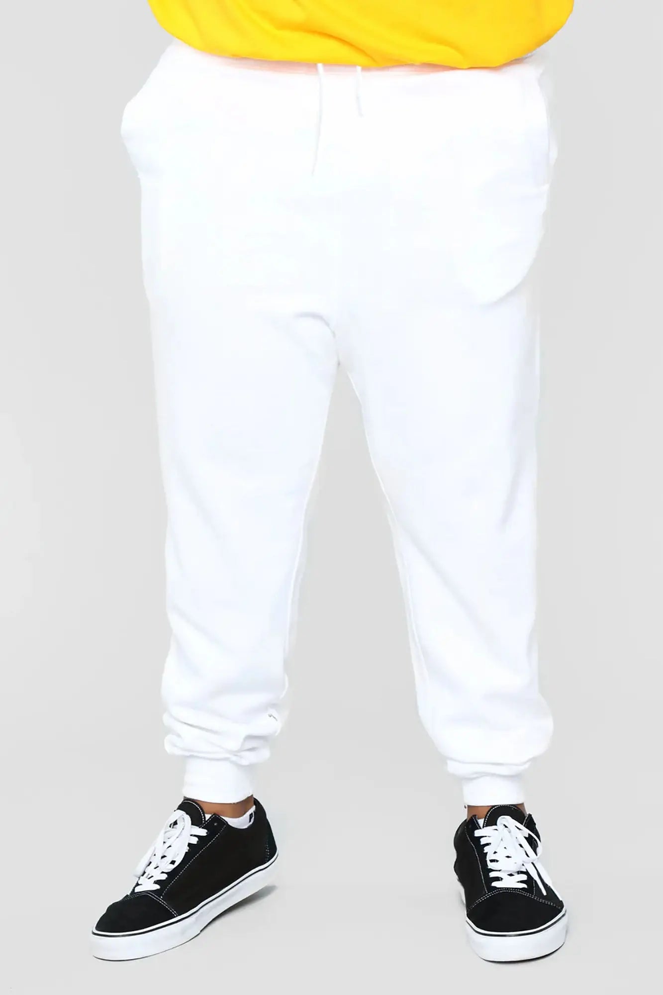 Tyson Jogger - White Fashion Nova