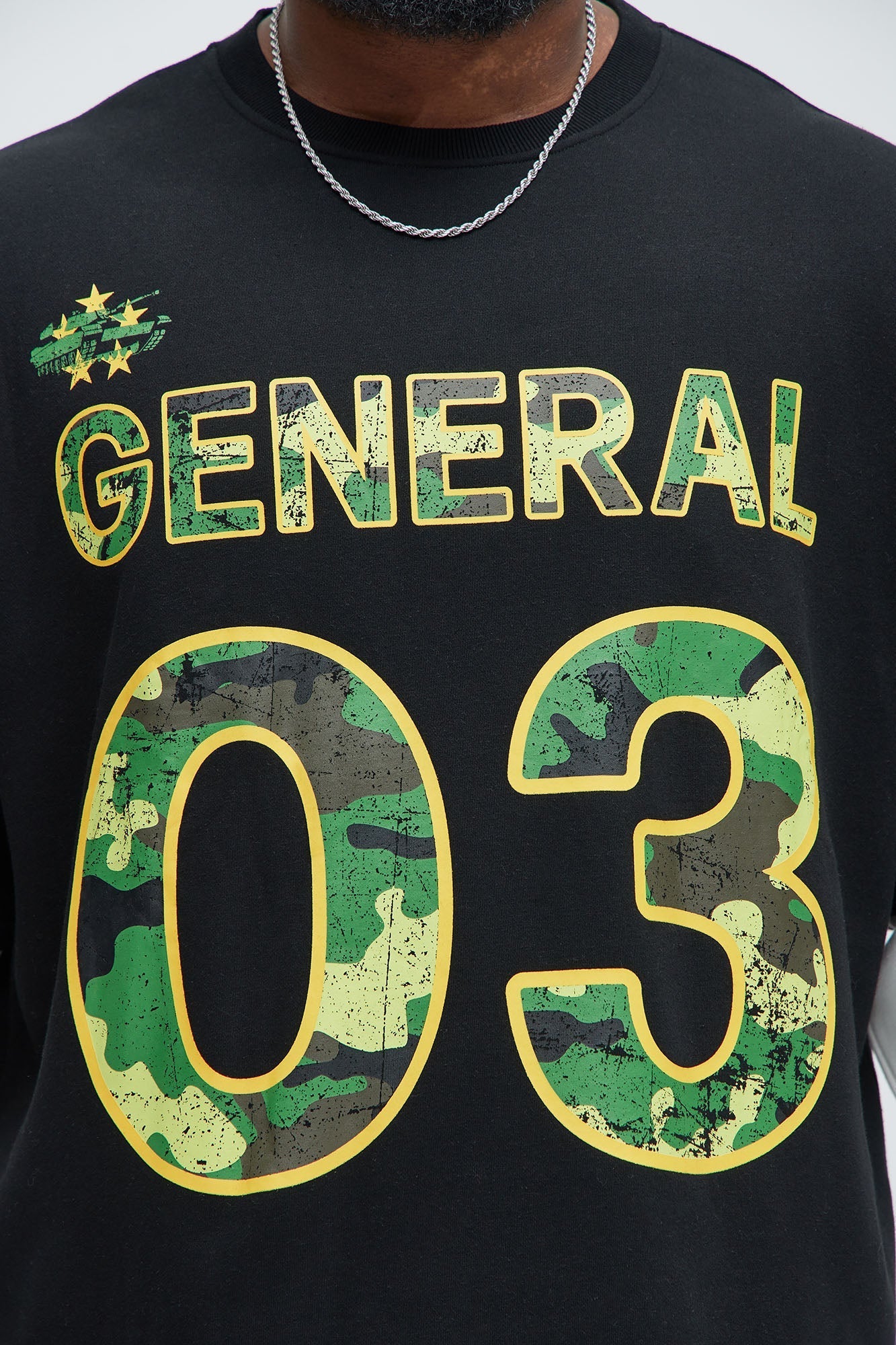 Tyson General Soldier Long Sleeve Tee - Black/combo Fashion Nova