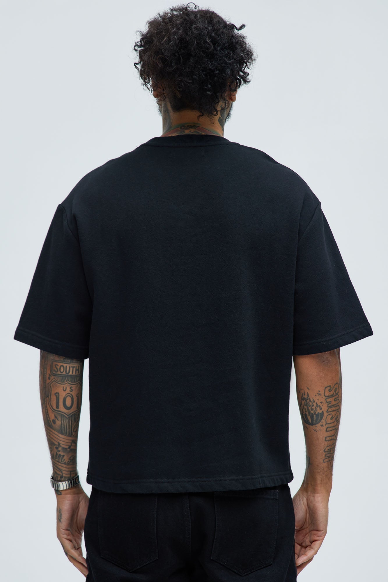 Tyson Sacred Love Relaxed Short Sleeve Tee - Black Fashion Nova
