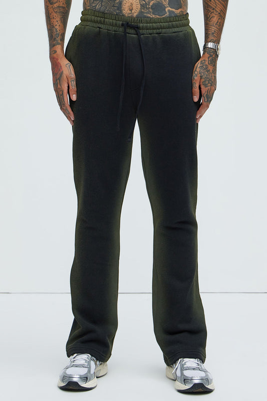 Tyson Blurred Lines Skinny Flare Sweatpants - Black Fashion Nova