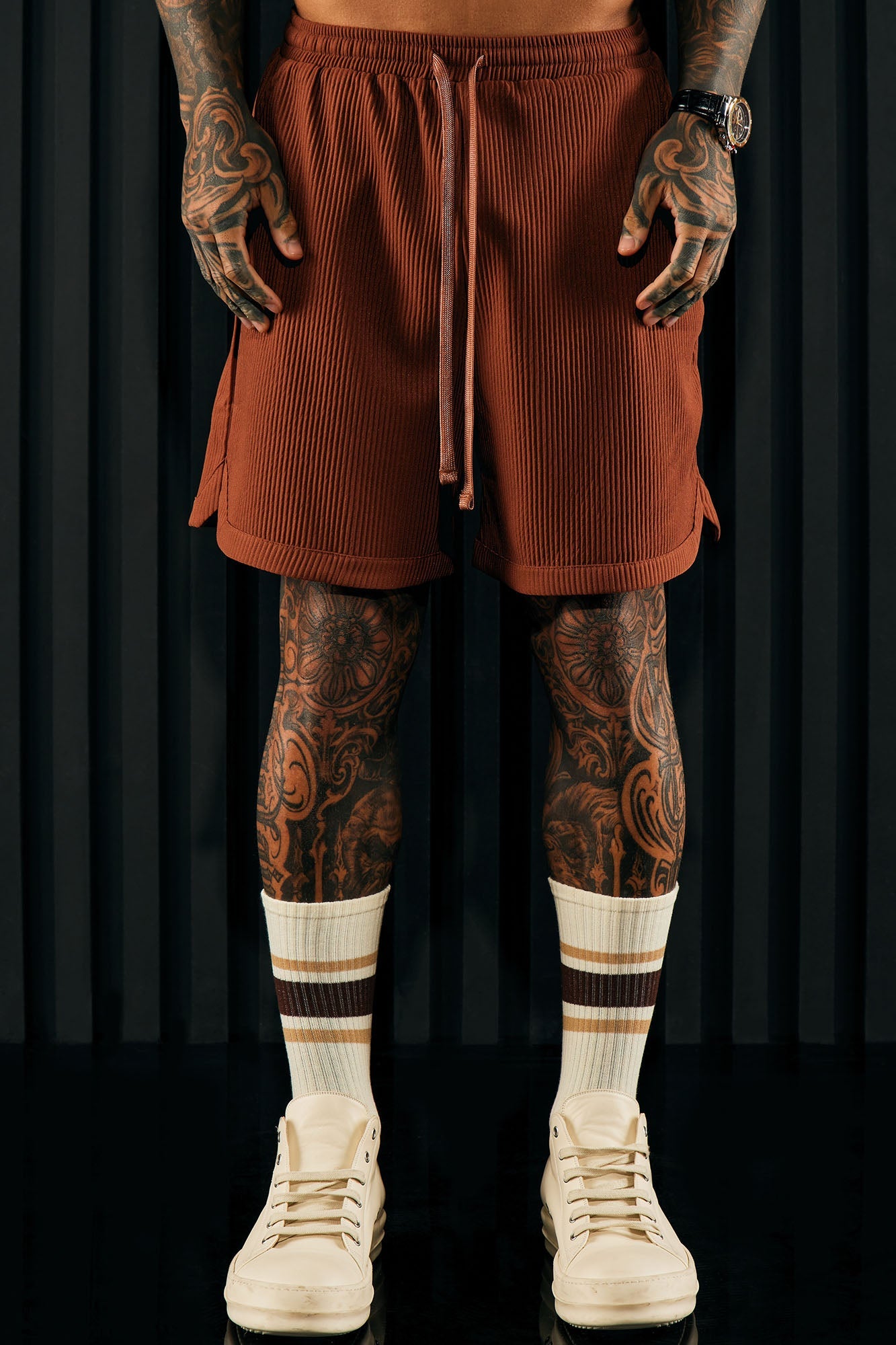 Show Up Basketball Short - Chocolate Fashion Nova