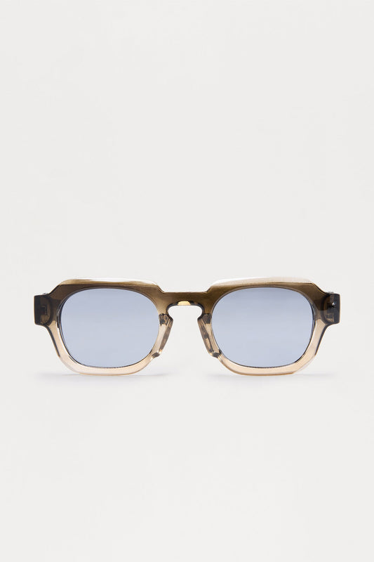 Geo Frame Colored Lens Sunglasses - Dark Grey Fashion Nova