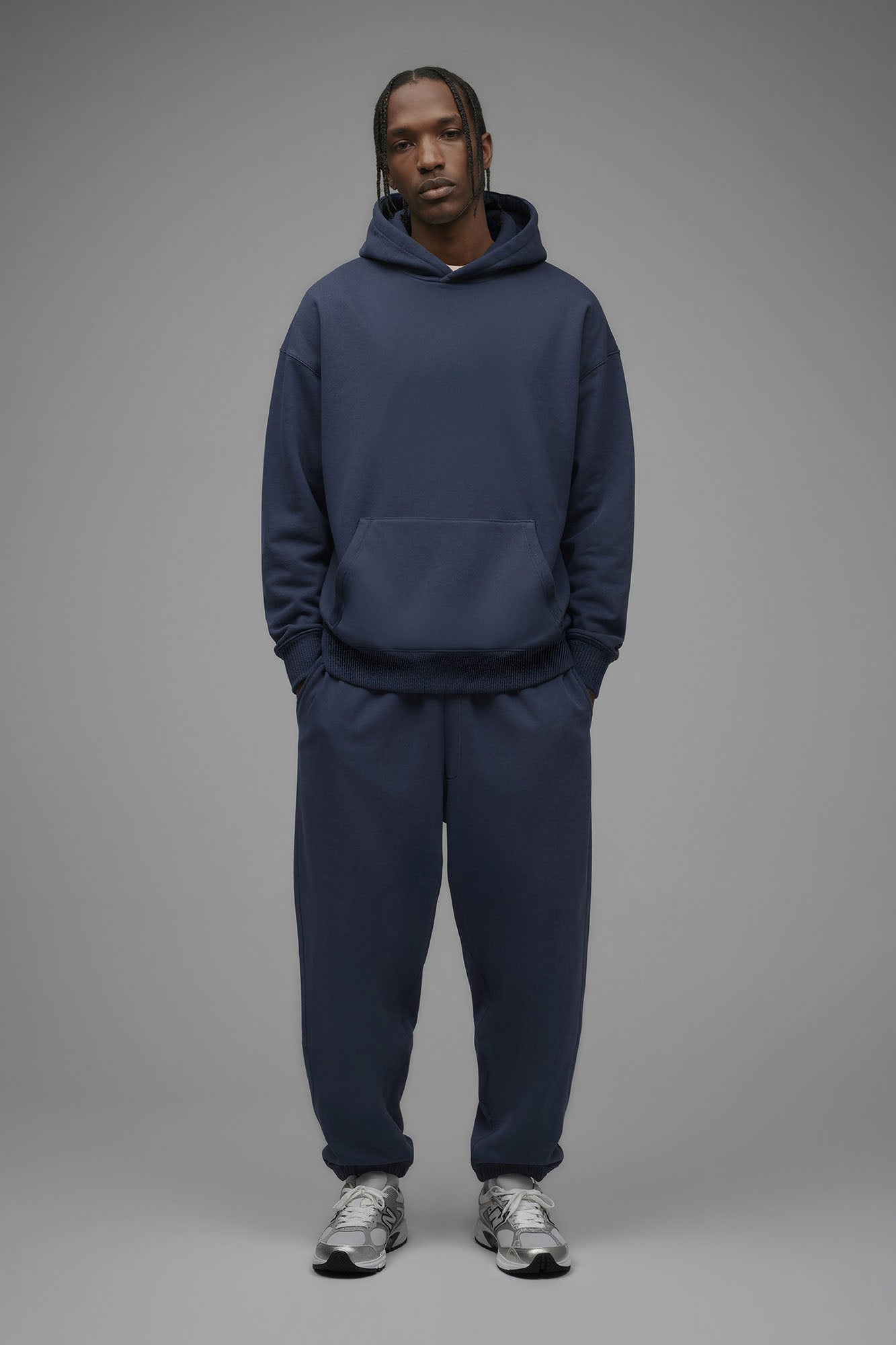 410 Oversized Hoodie - Navy Fashion Nova
