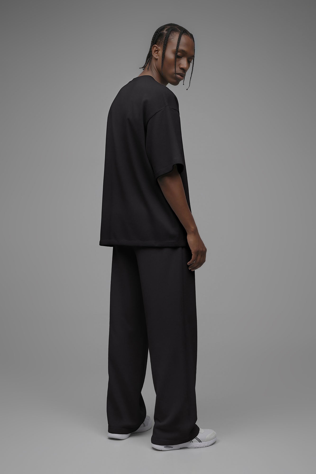 410 Oversized Fleece Tee - Black Fashion Nova
