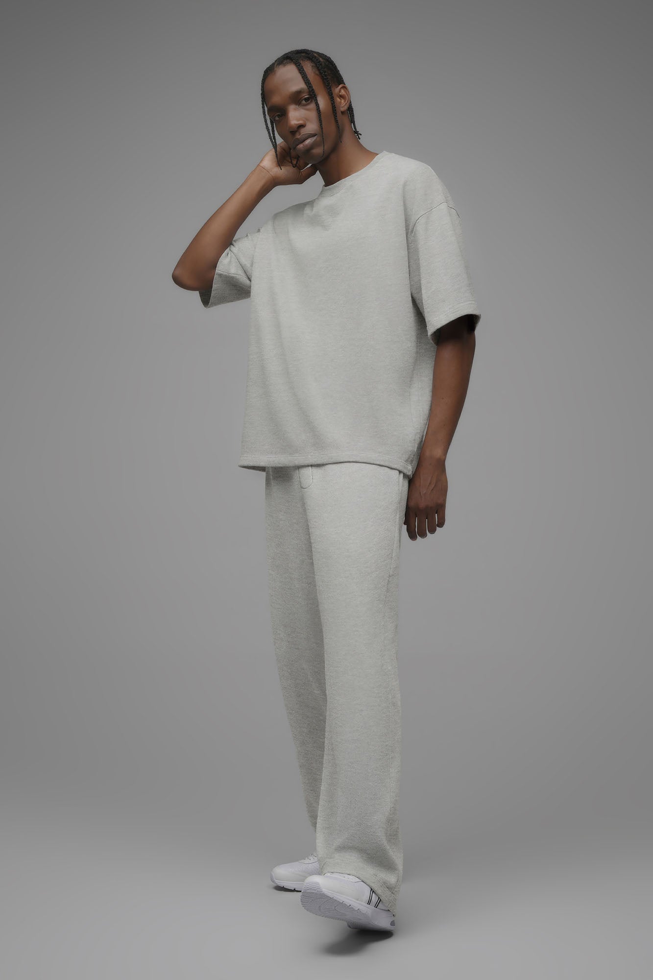 410 Baggy Sweatpants - Heather Grey Fashion Nova