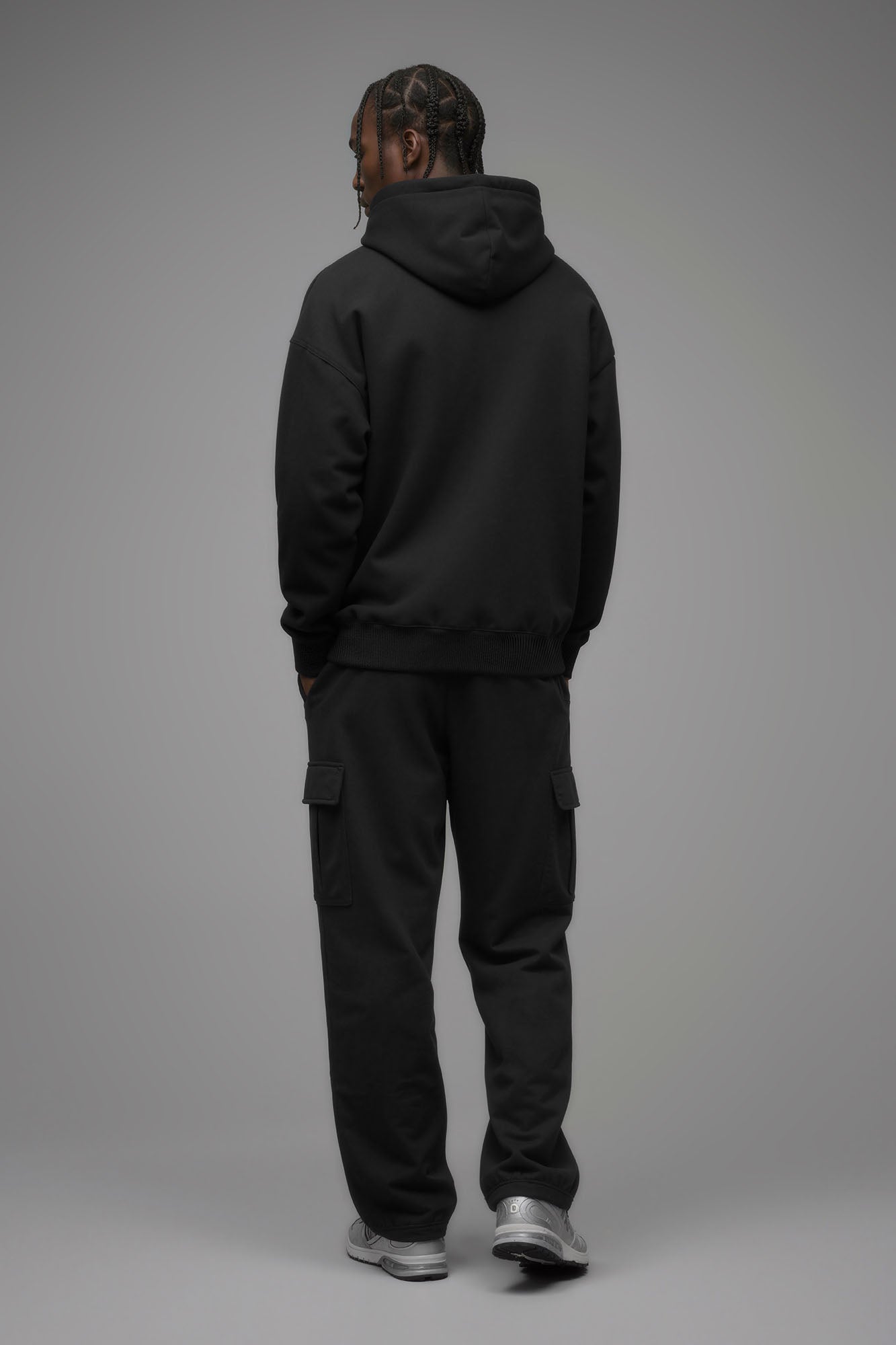 410 Oversized Zip Hoodie - Black Fashion Nova