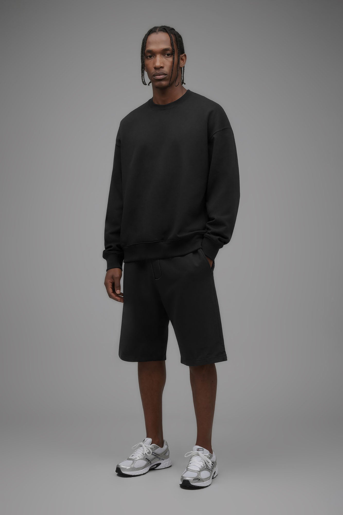 410 Oversized Crewneck - Black Fashion Nova