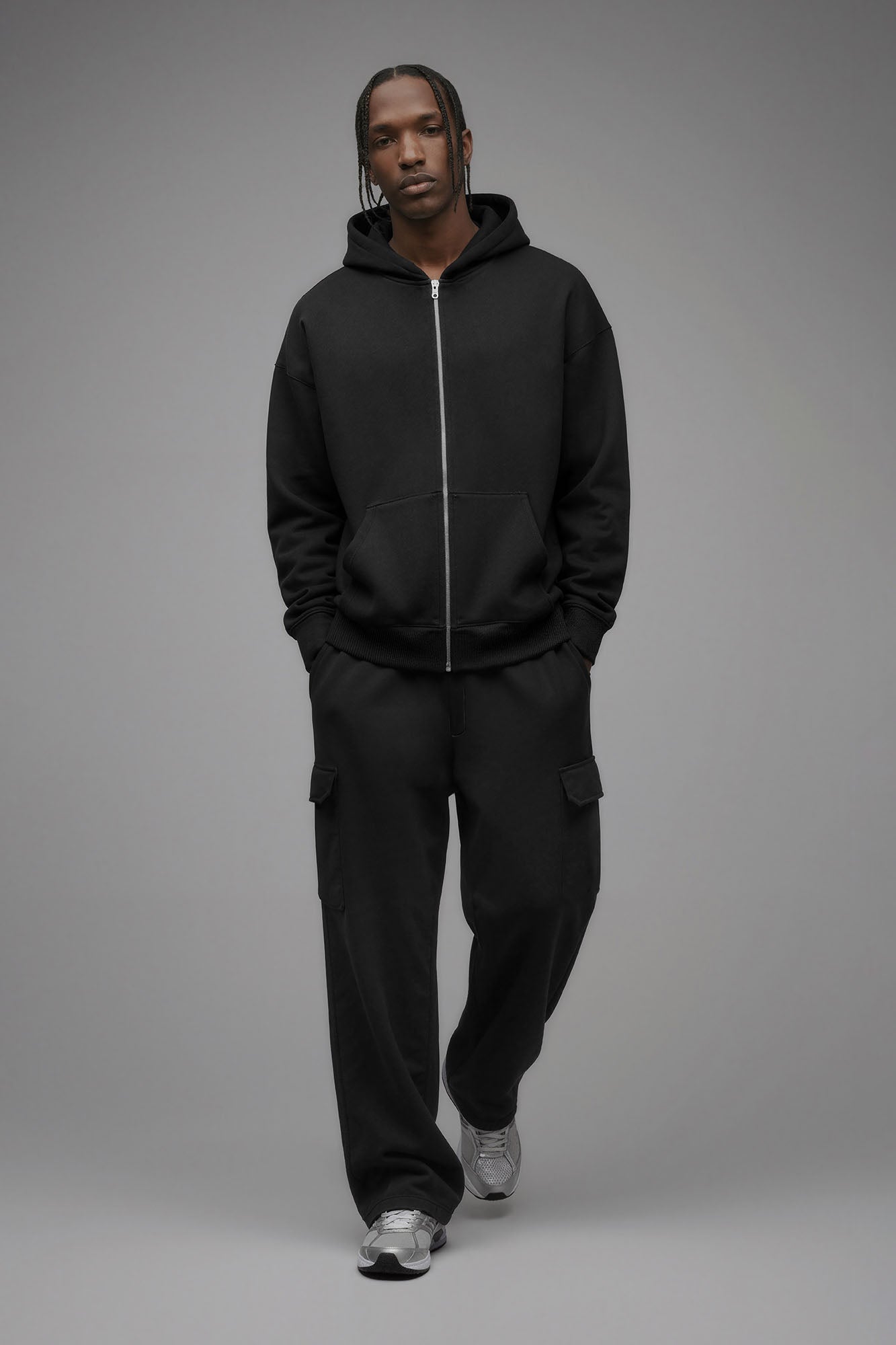 410 Baggy Cargo Sweatpants - Black Fashion Nova