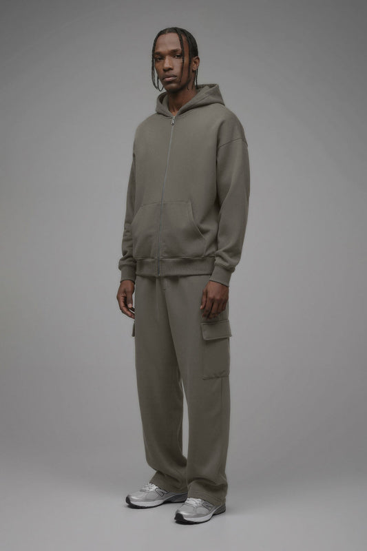 410 Baggy Cargo Sweatpants - Moss Grey Fashion Nova