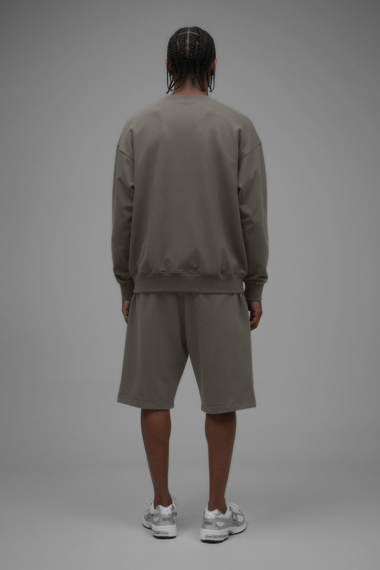 410 Oversized Crewneck - Moss Grey Fashion Nova