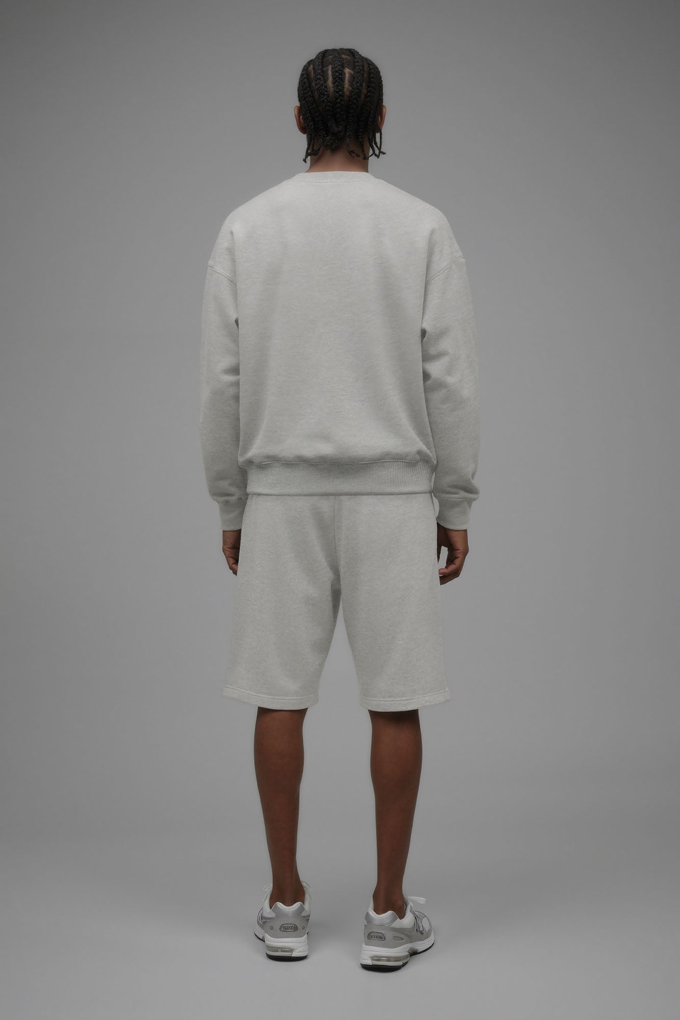 410 Oversized Crewneck - Heather Grey Fashion Nova