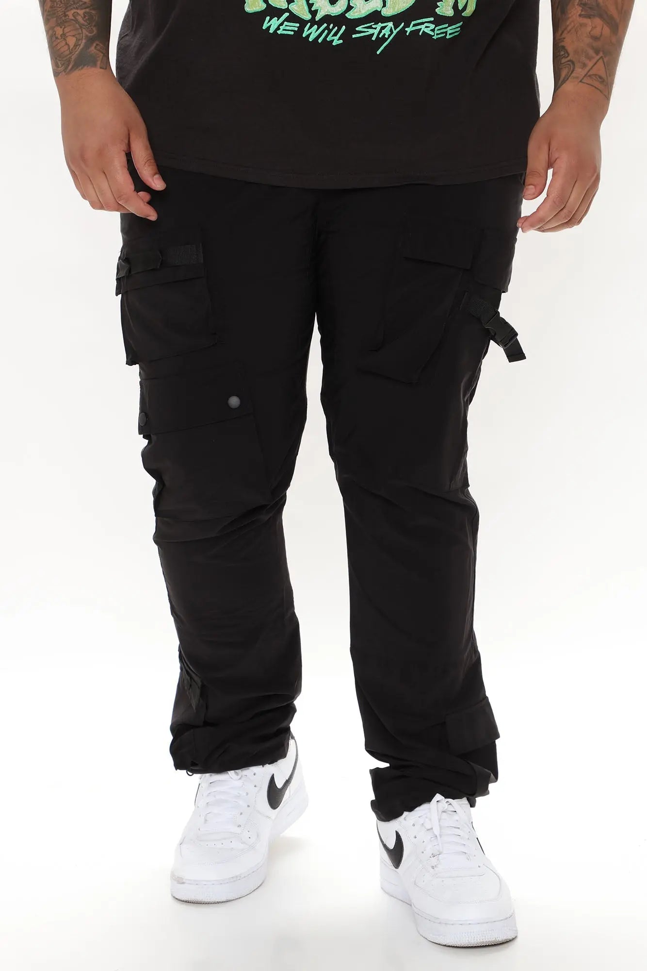 Versatile Slim Cargo Pants - Black Fashion Nova