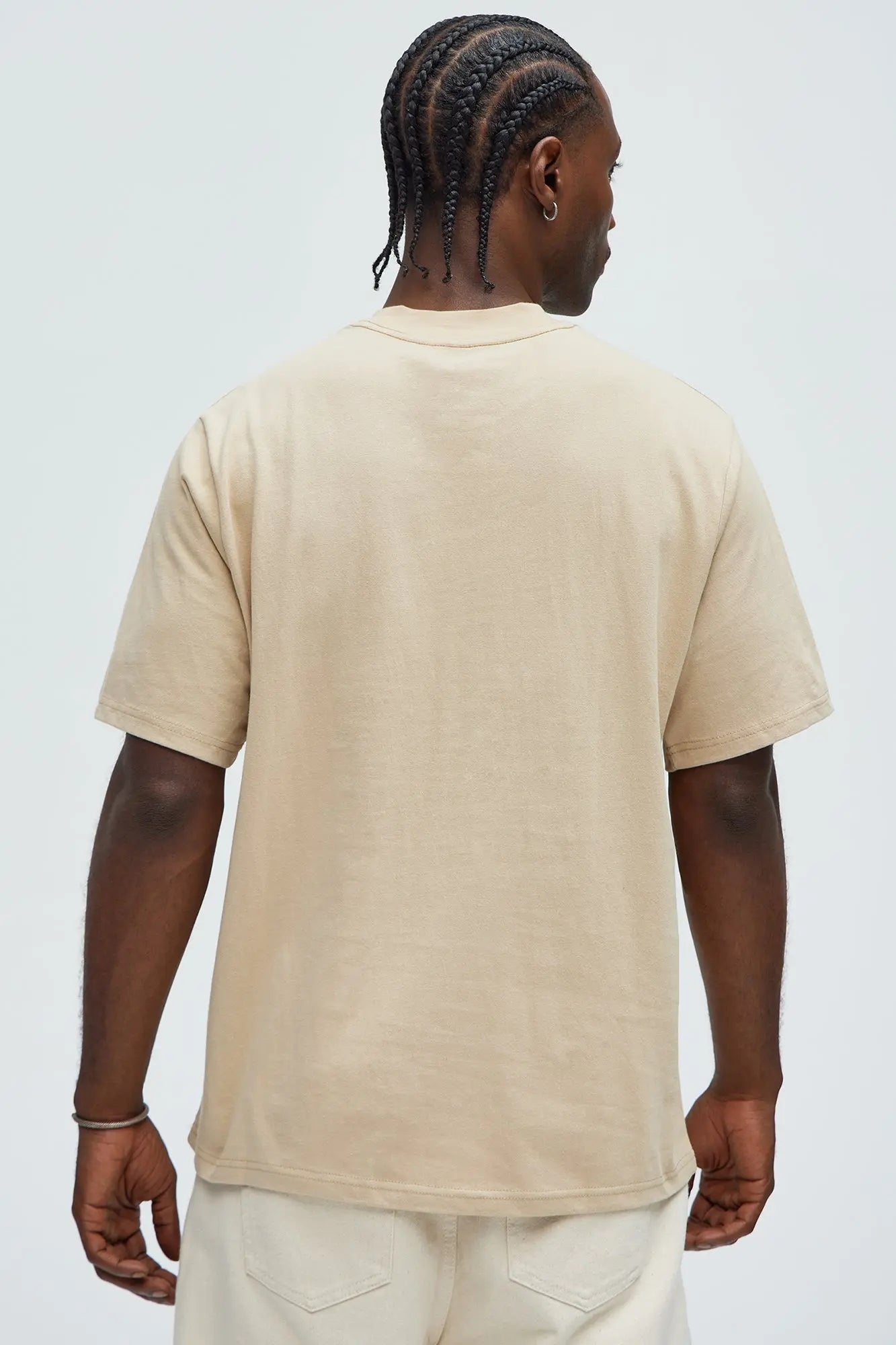 Oversized Heavyweight Tee 240GSM - Tan Fashion Nova