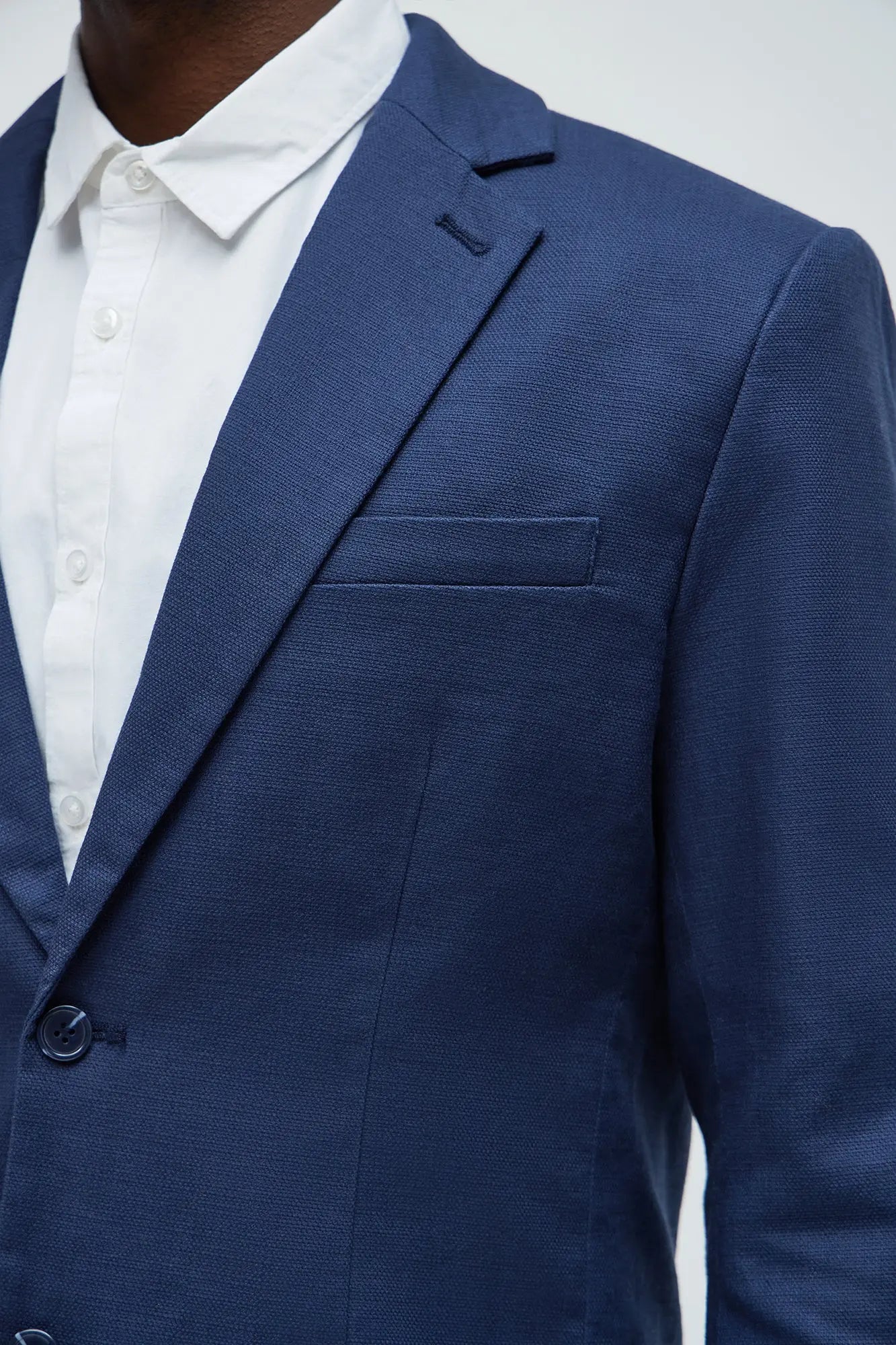 Travis Solid Texture Blazer - Navy Fashion Nova