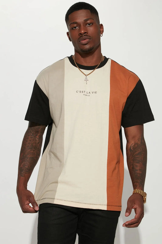 C'est La Vie Short Sleeve Tee - Multi Color Fashion Nova