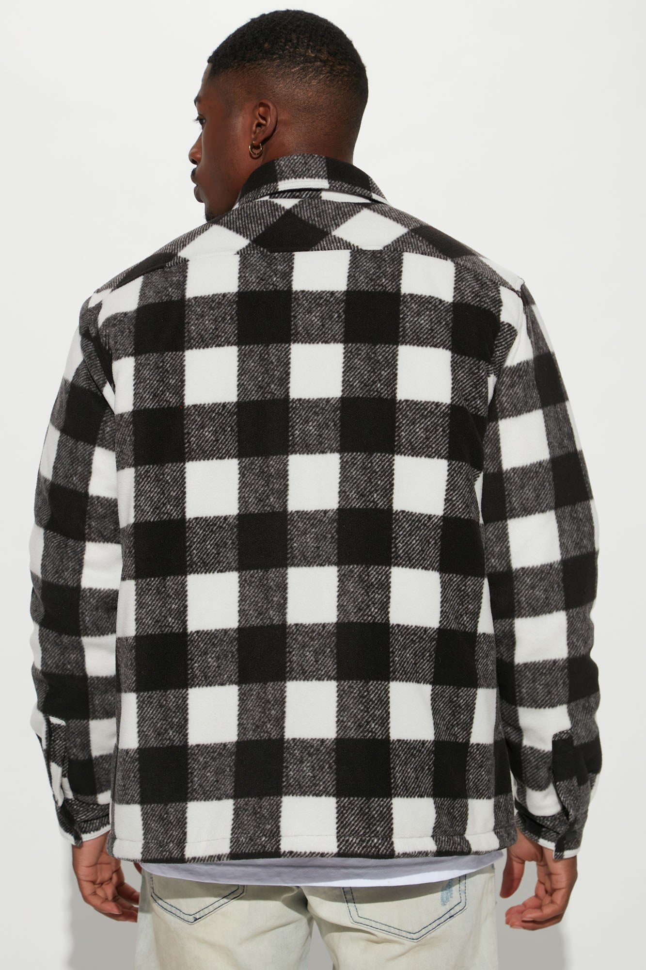 Lumber Flannel Shacket - Black/combo Fashion Nova