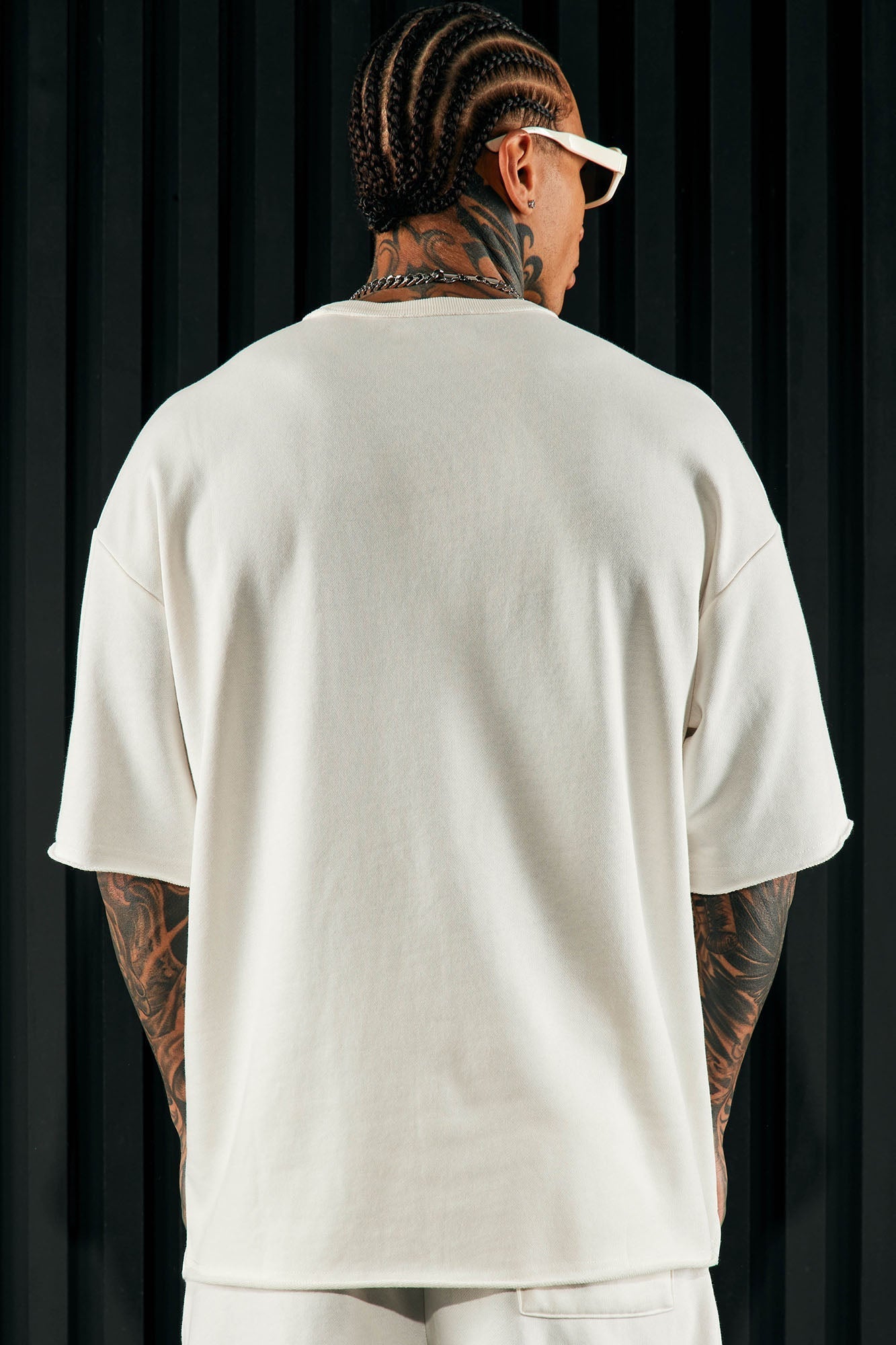 I Like How It Looks Oversized Terry Short Sleeve Tee - White Fashion Nova