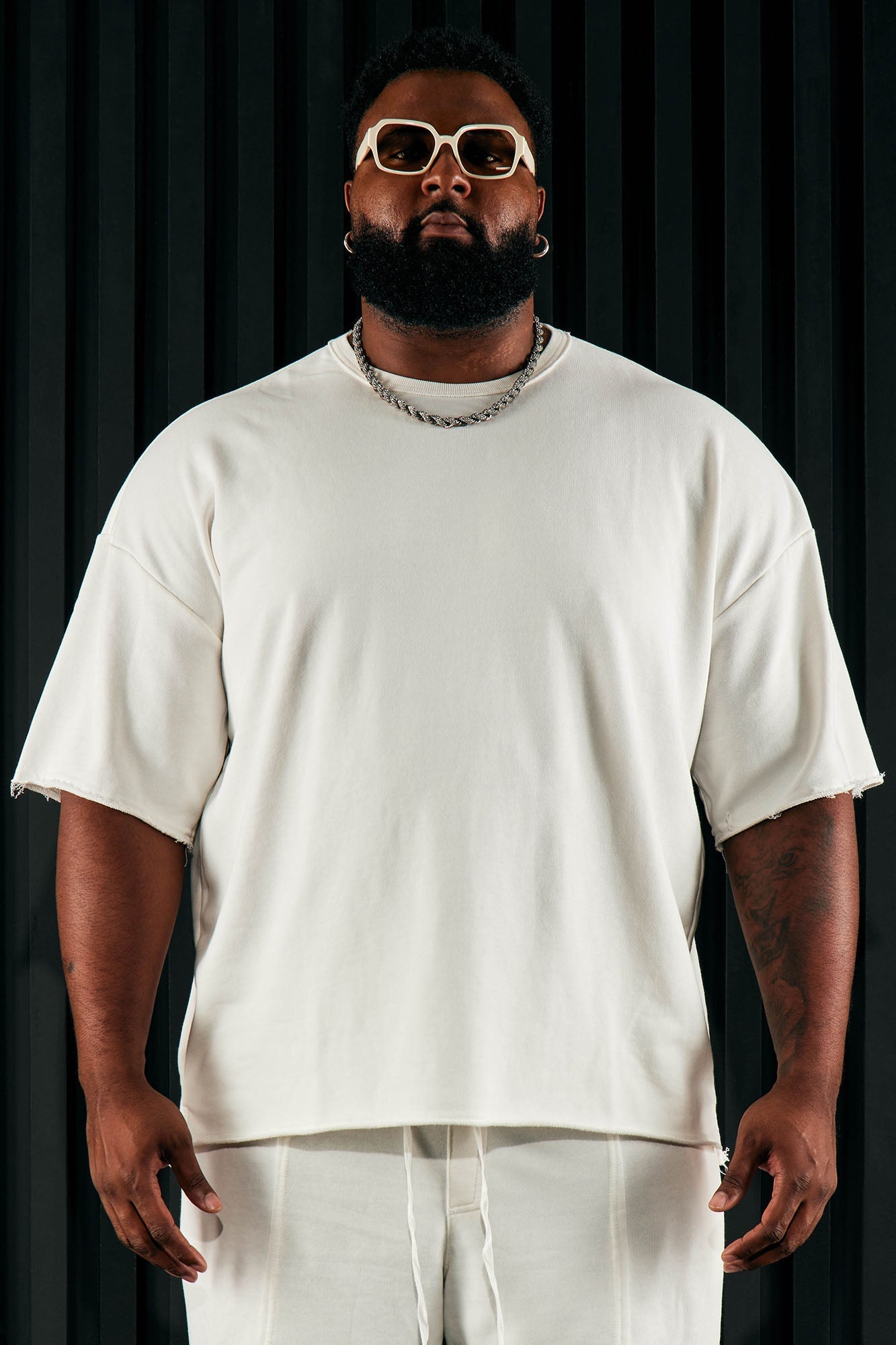 I Like How It Looks Oversized Terry Short Sleeve Tee - White Fashion Nova