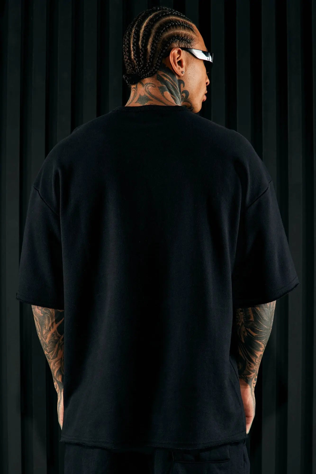 I Like How It Looks Oversized Terry Short Sleeve Tee - Black Fashion Nova