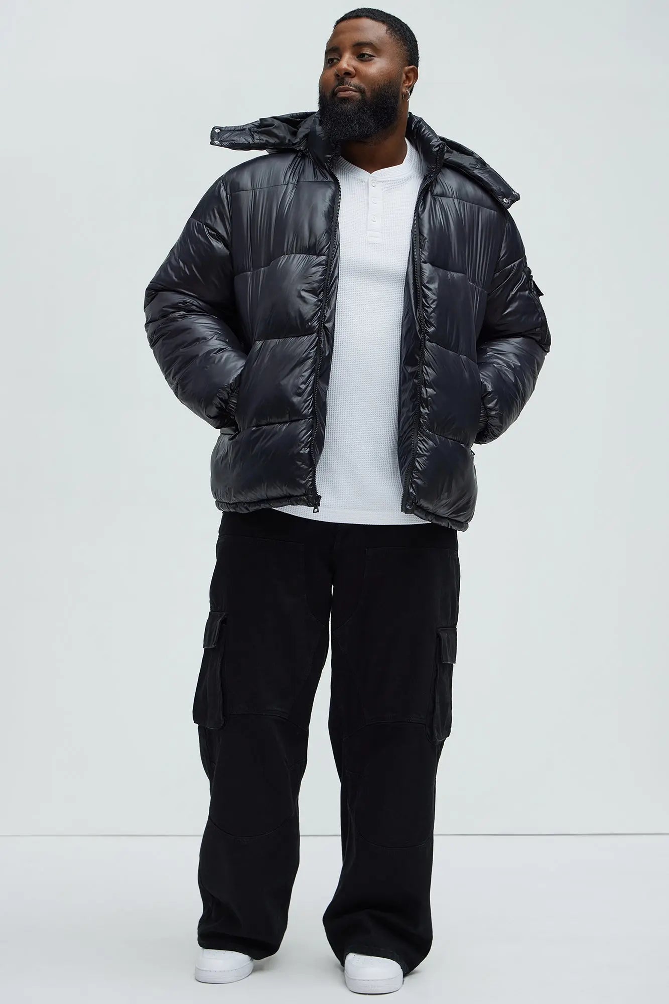 Nixer Puffer Jacket - Black Fashion Nova