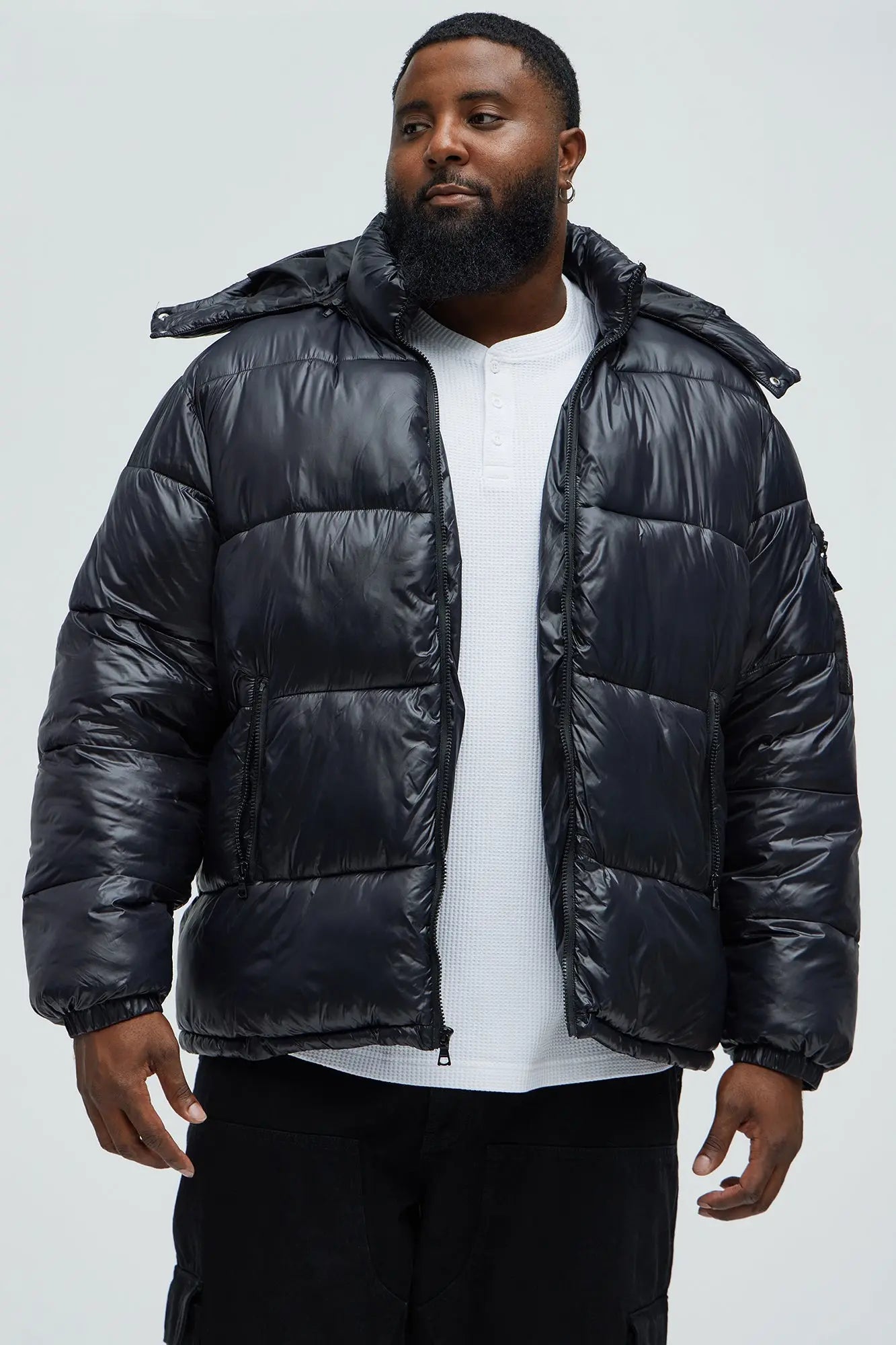 Nixer Puffer Jacket - Black Fashion Nova