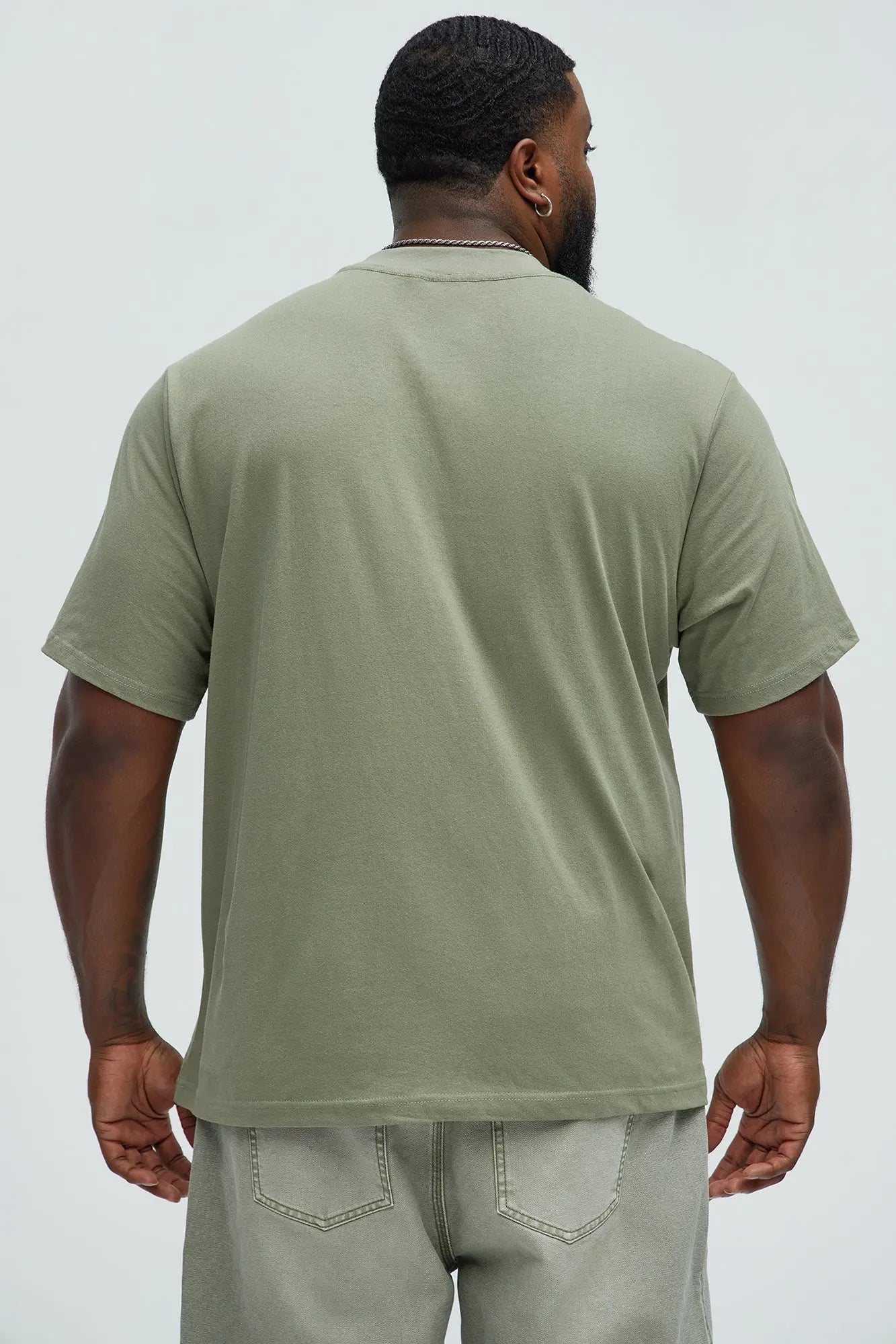 Oversized Heavyweight Tee 240GSM - Olive Fashion Nova