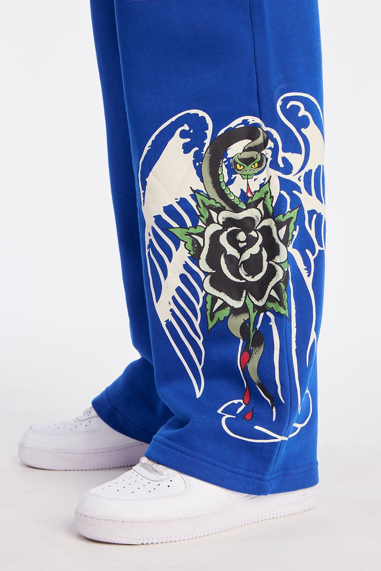 Ed Hardy Sacred Hearts Sweatpant - CobaltBlue Fashion Nova