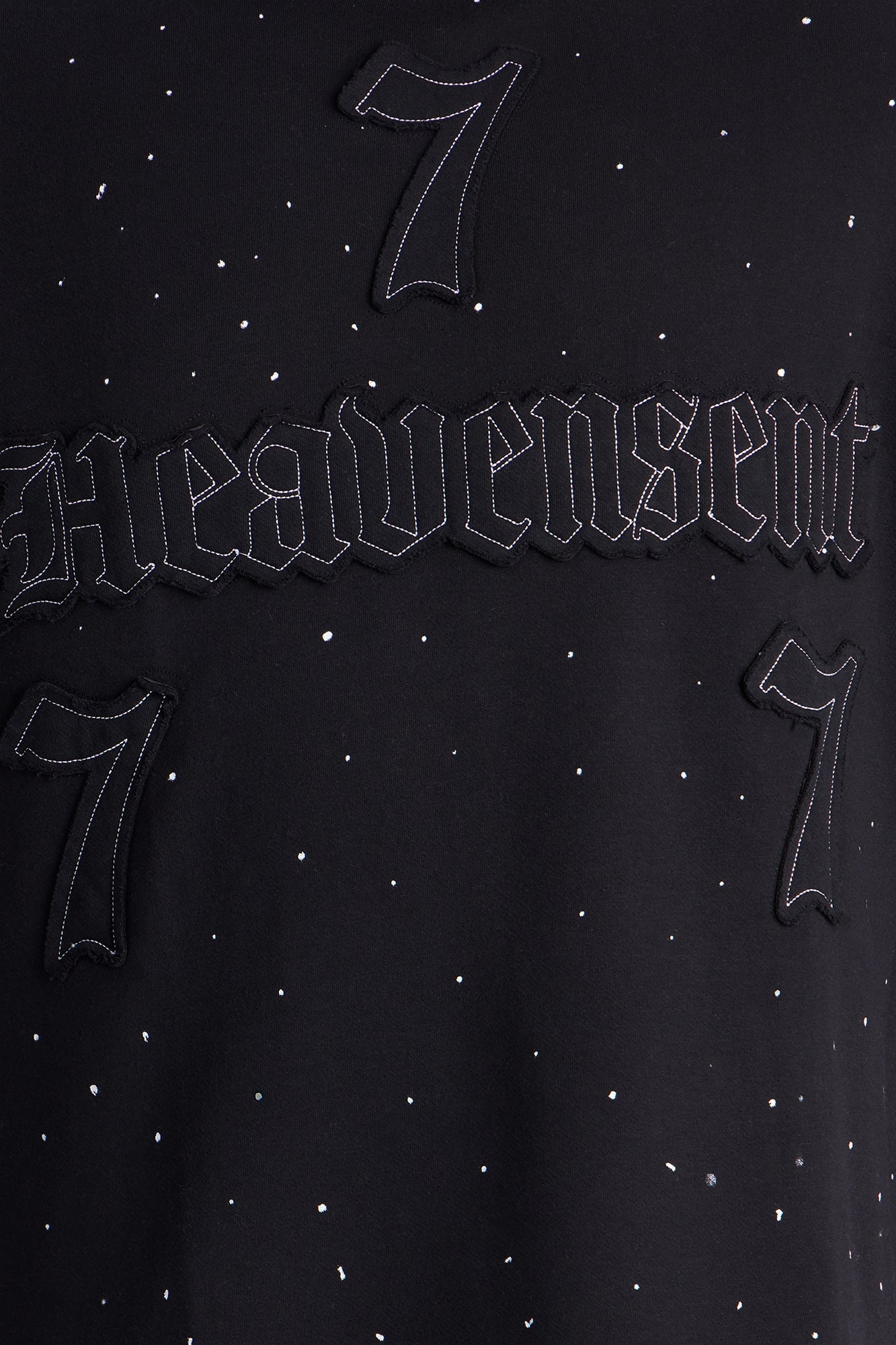 Relaxed Heavensent 777 Short Sleeve Tee - Black Wash Fashion Nova