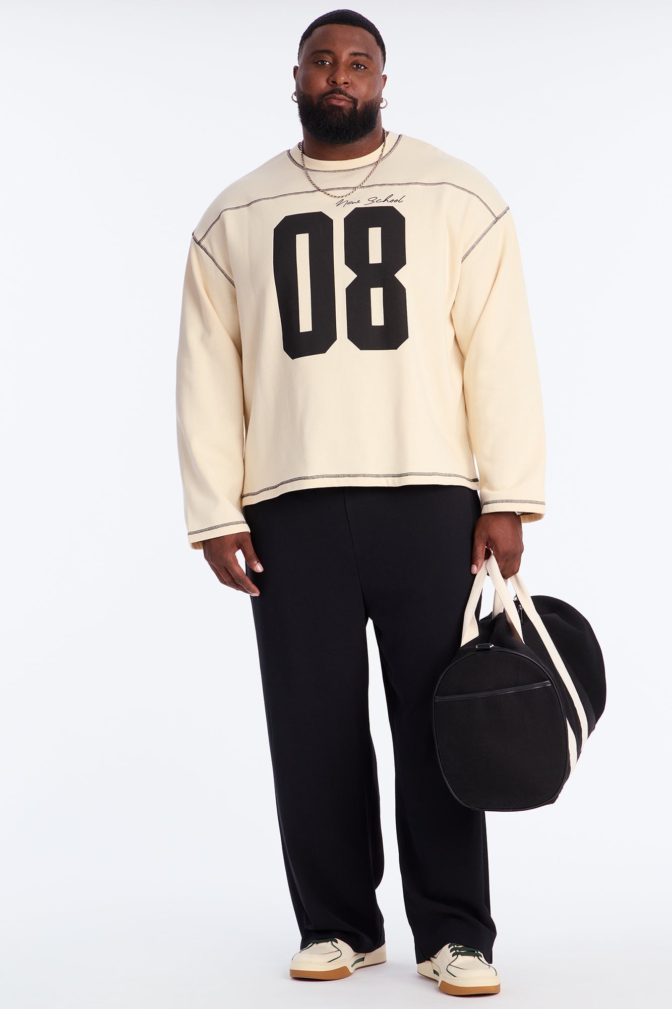 Crazy 8 Crewneck Sweatshirt - Cream Fashion Nova