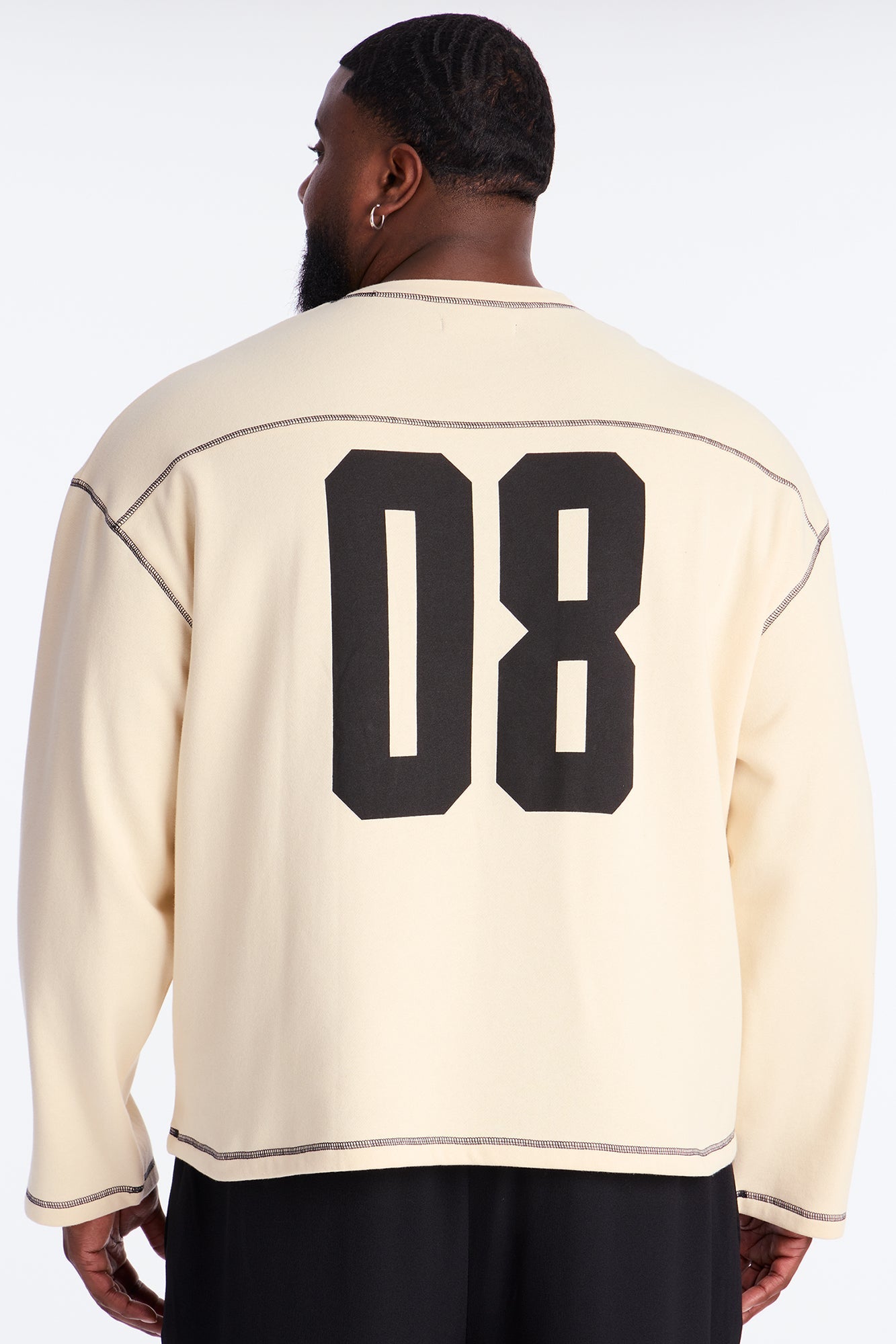 Crazy 8 Crewneck Sweatshirt - Cream Fashion Nova
