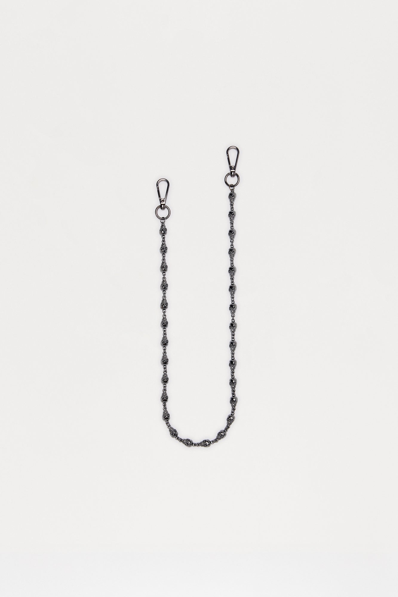 9 MM Skull Pant Chain - Gunmetal Fashion Nova