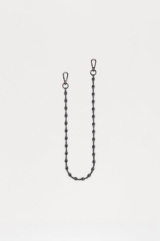 9 MM Skull Pant Chain - Gunmetal Fashion Nova