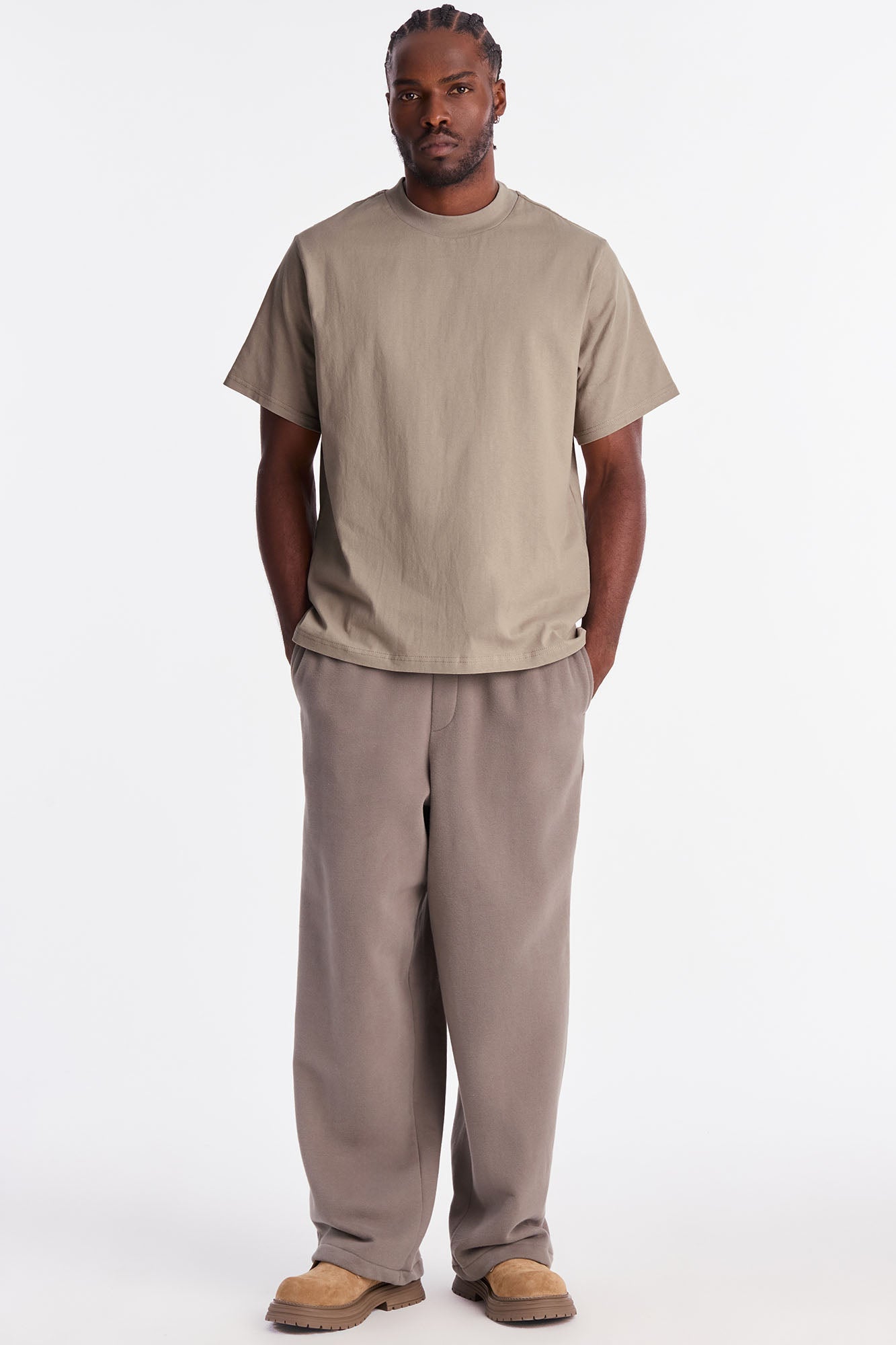 Oversized Heavyweight Tee 240GSM - Taupe Fashion Nova