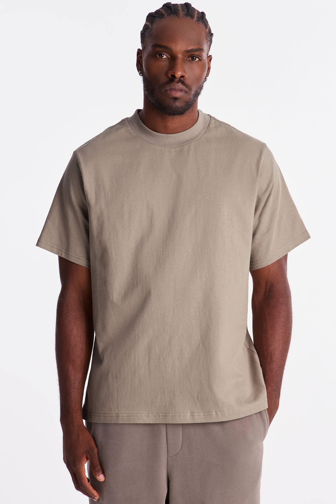 Oversized Heavyweight Tee 240GSM - Taupe Fashion Nova