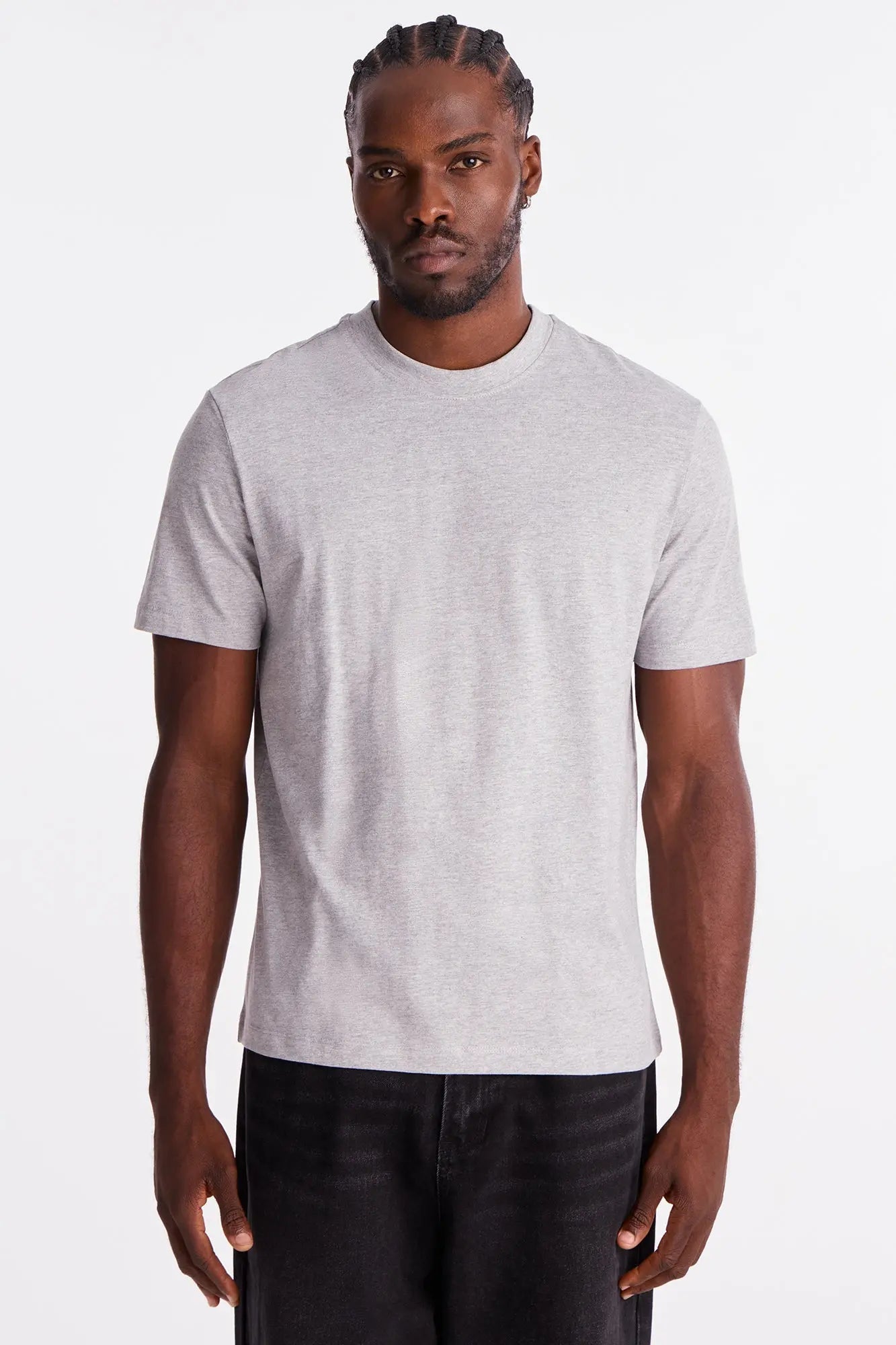 Classic Lightweight Tee - HeatherGrey Fashion Nova