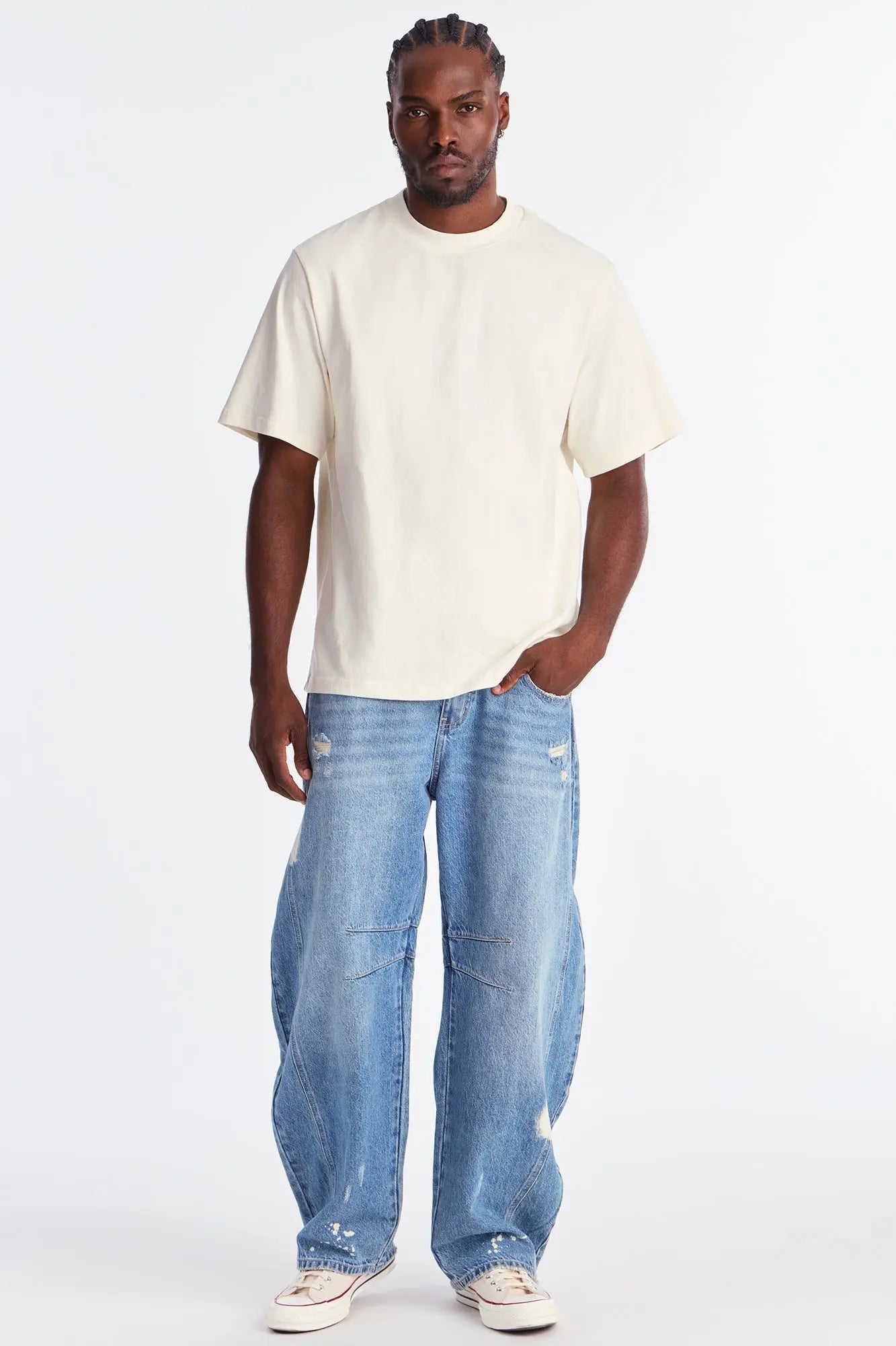 Oversized Heavyweight Tee 240GSM - Off White Fashion Nova
