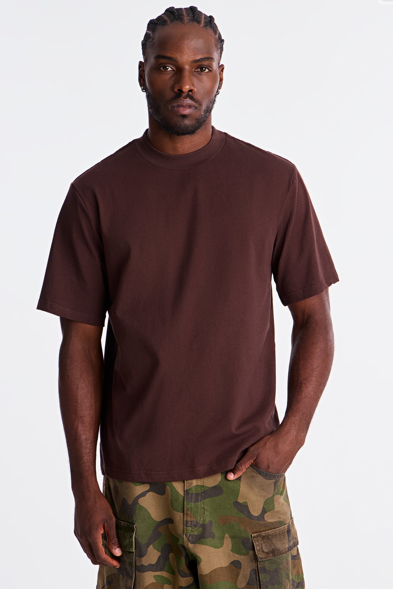 Oversized Heavyweight Tee 240GSM - Brown Fashion Nova