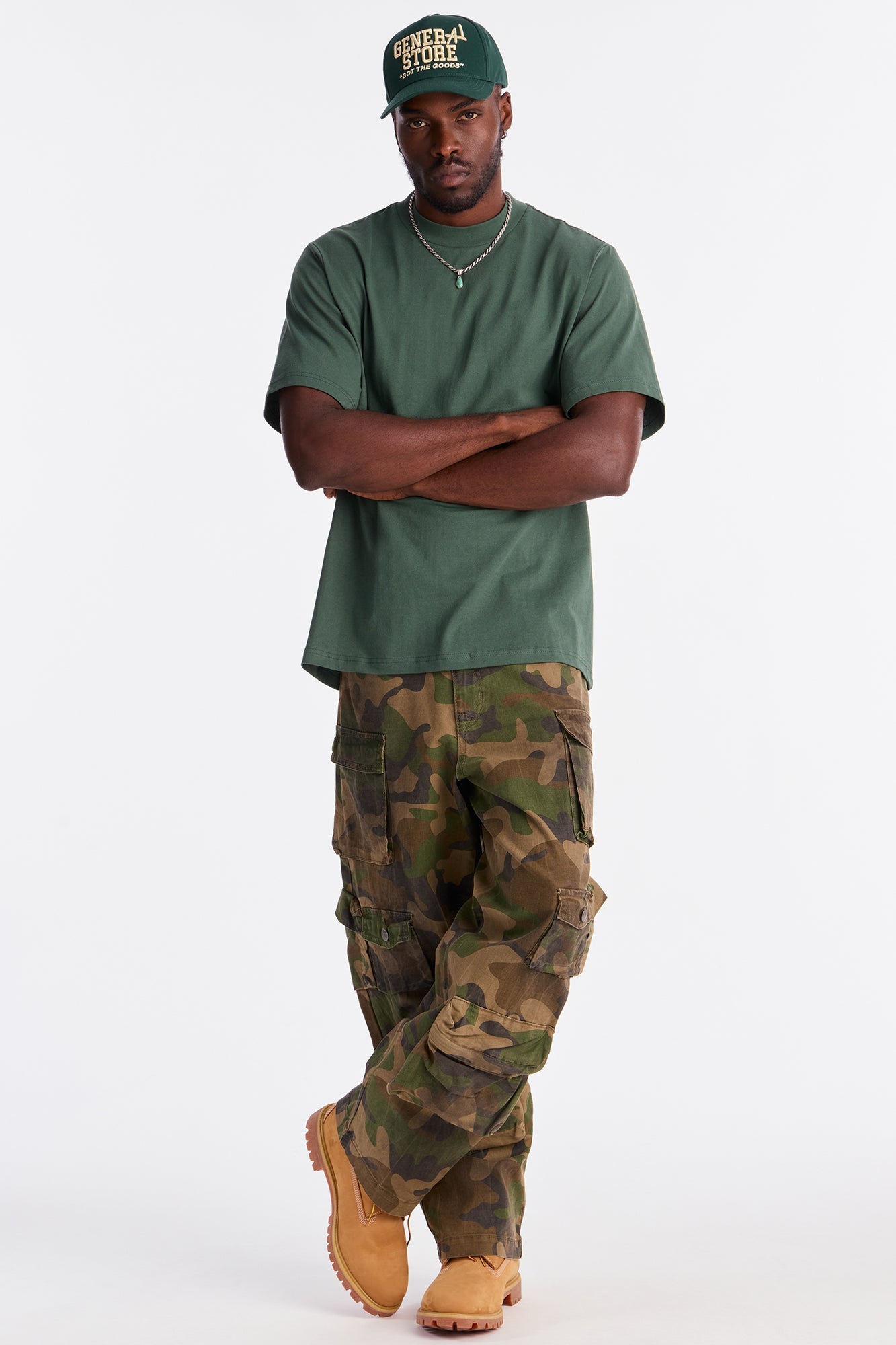 Oversized Heavyweight Tee 240GSM - Hunter Fashion Nova