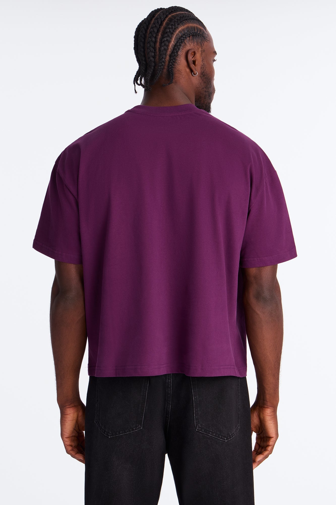 Boxy Premium Midweight Tee - Plum Fashion Nova