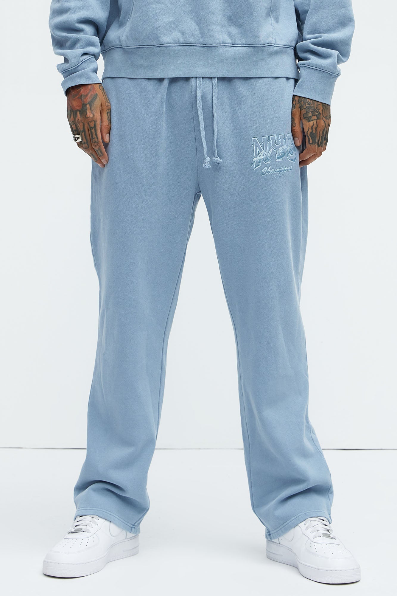 NYC All Star Sweatpants - Grey Fashion Nova