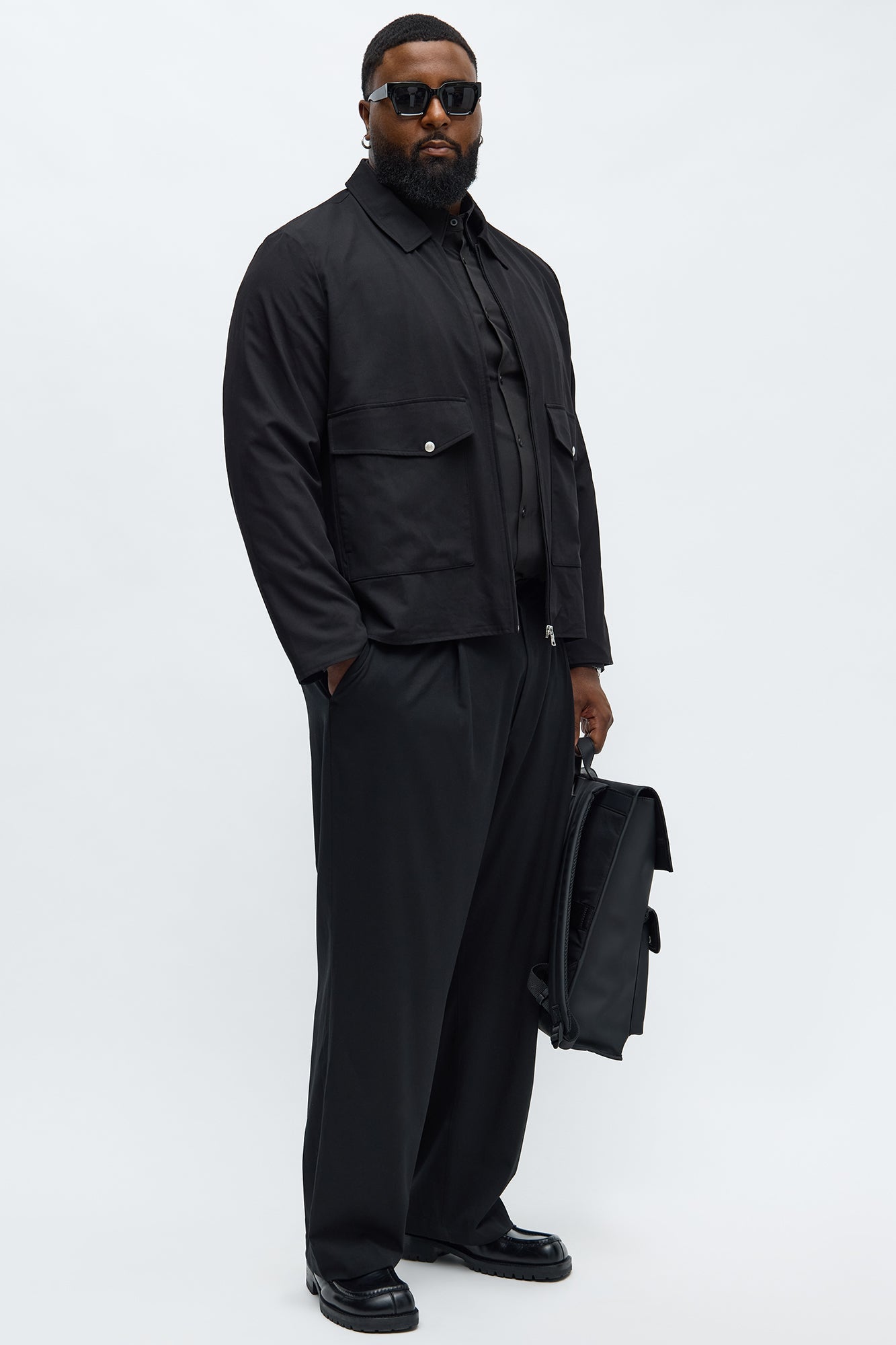 Erod Casual Zip Jacket - Black Fashion Nova