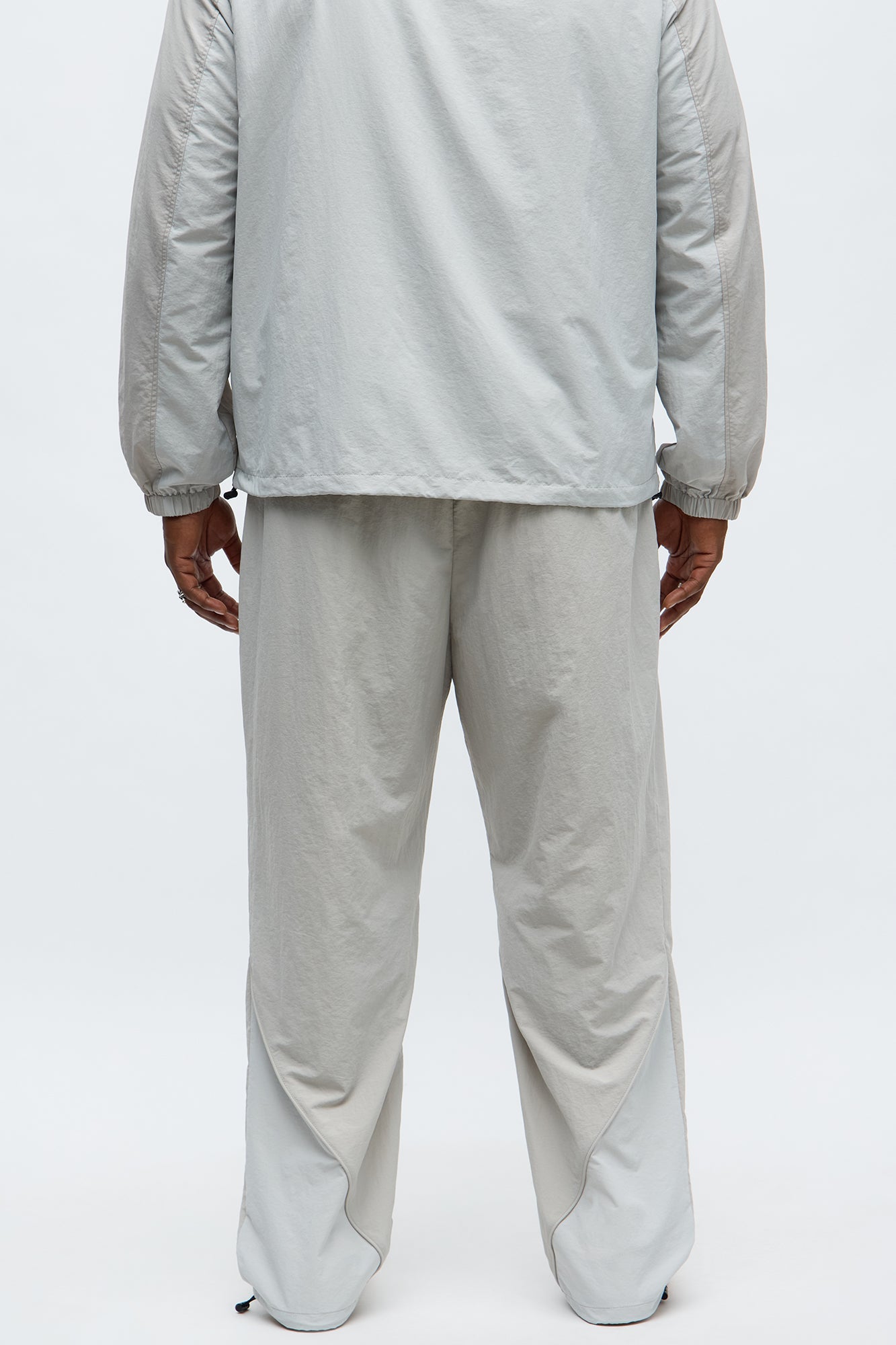 Straight Big Waves Track Pant - Grey Fashion Nova