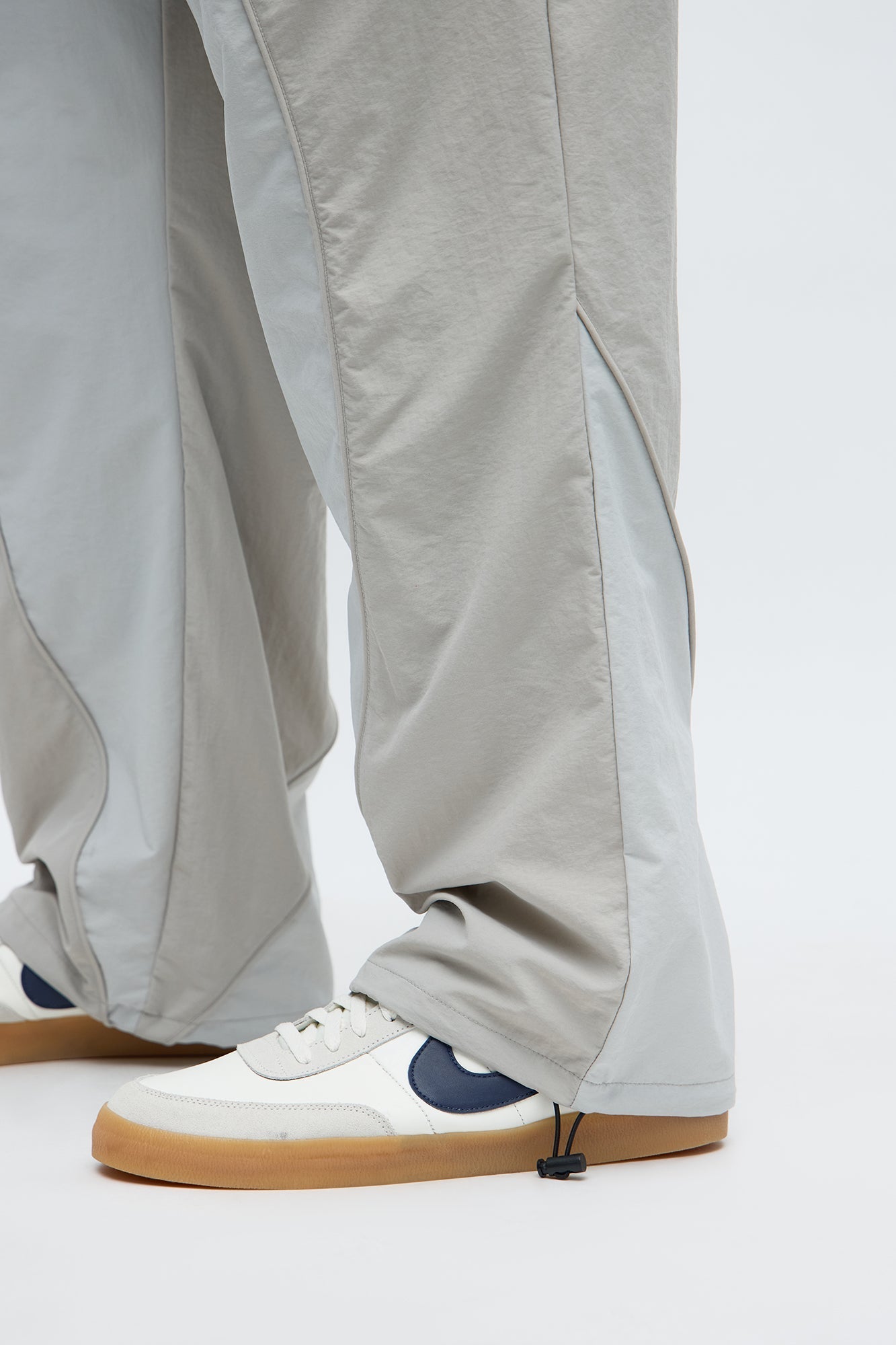 Straight Big Waves Track Pant - Grey Fashion Nova