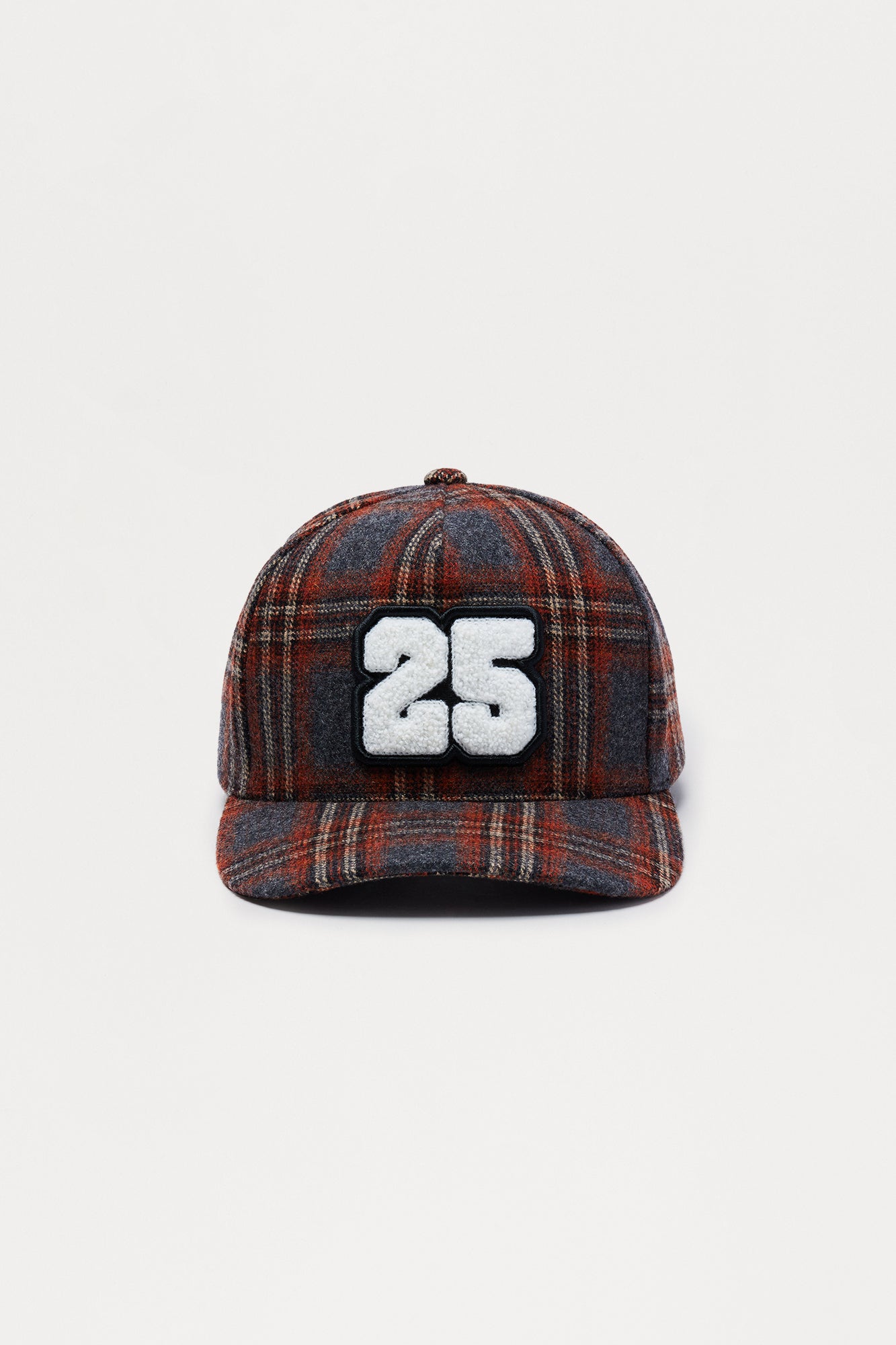 Varsity Flannel Structured Snapback Hat - Blue/combo Fashion Nova