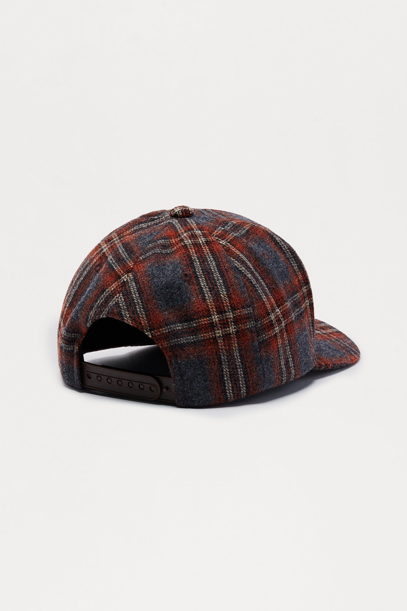 Varsity Flannel Structured Snapback Hat - Blue/combo Fashion Nova