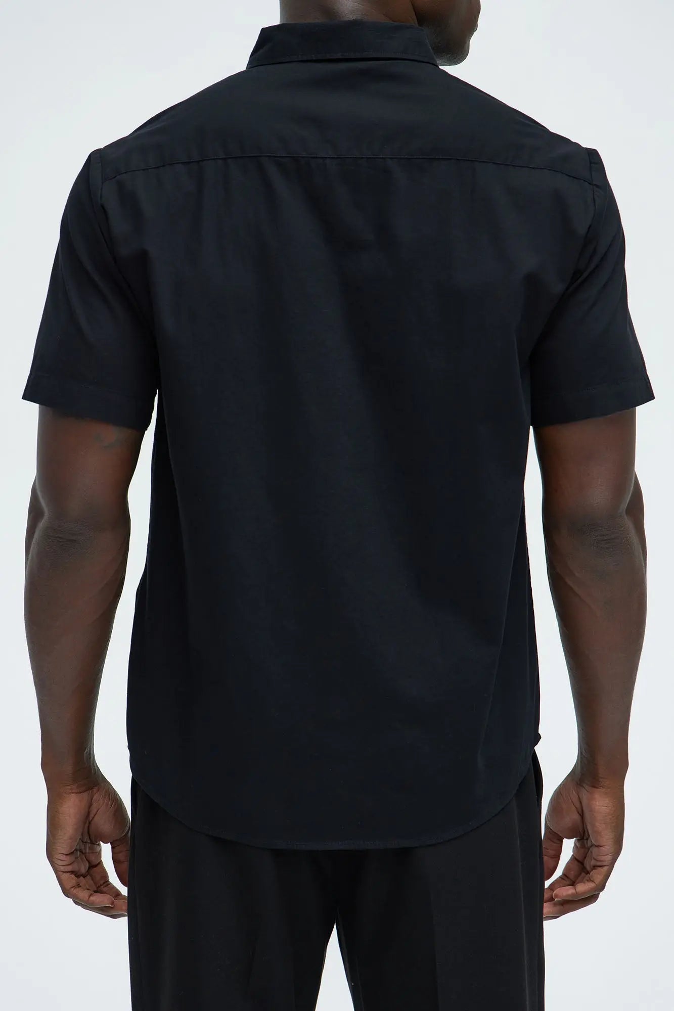 Ryland Short Sleeve Button Up Shirt - Black Fashion Nova